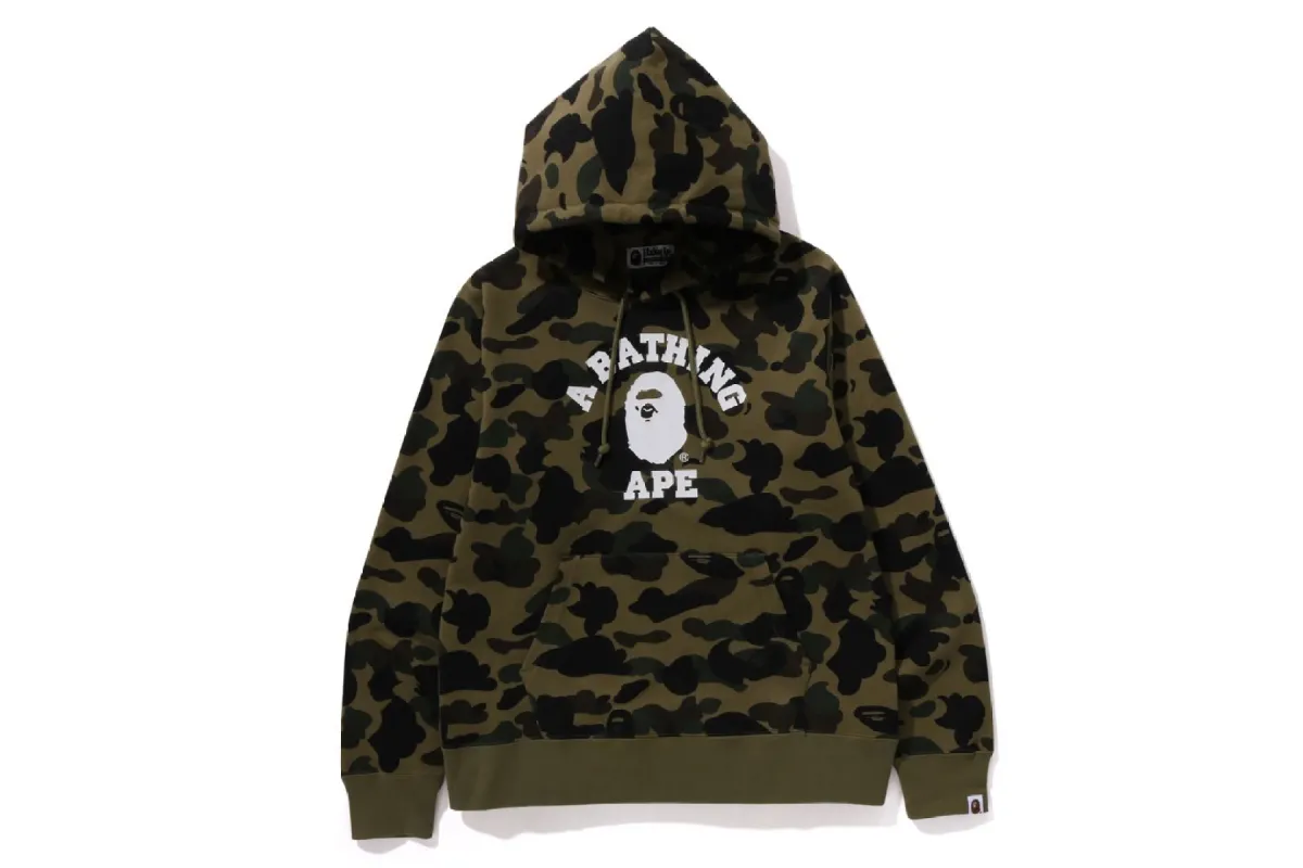 1ST CAMO COLLEGE PULLOVER HOODIE sold by Bape