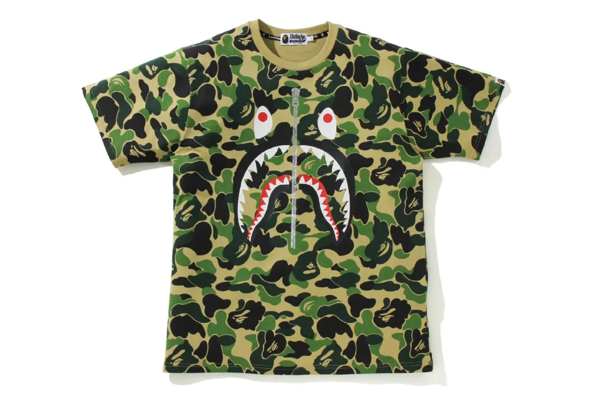 BIG ABC CAMO SHARK TEE sold by Bape