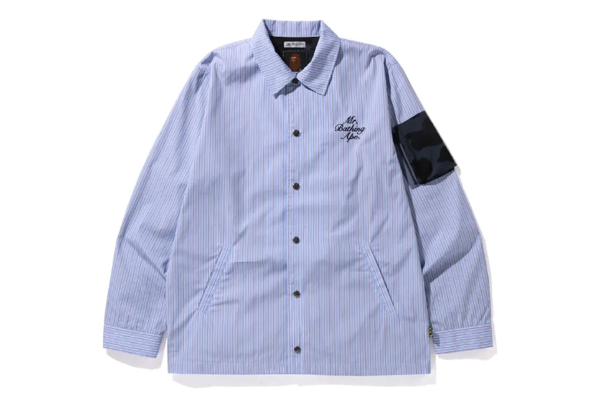 THOMAS MASON STRIPE COACH JACKET sold by Bape