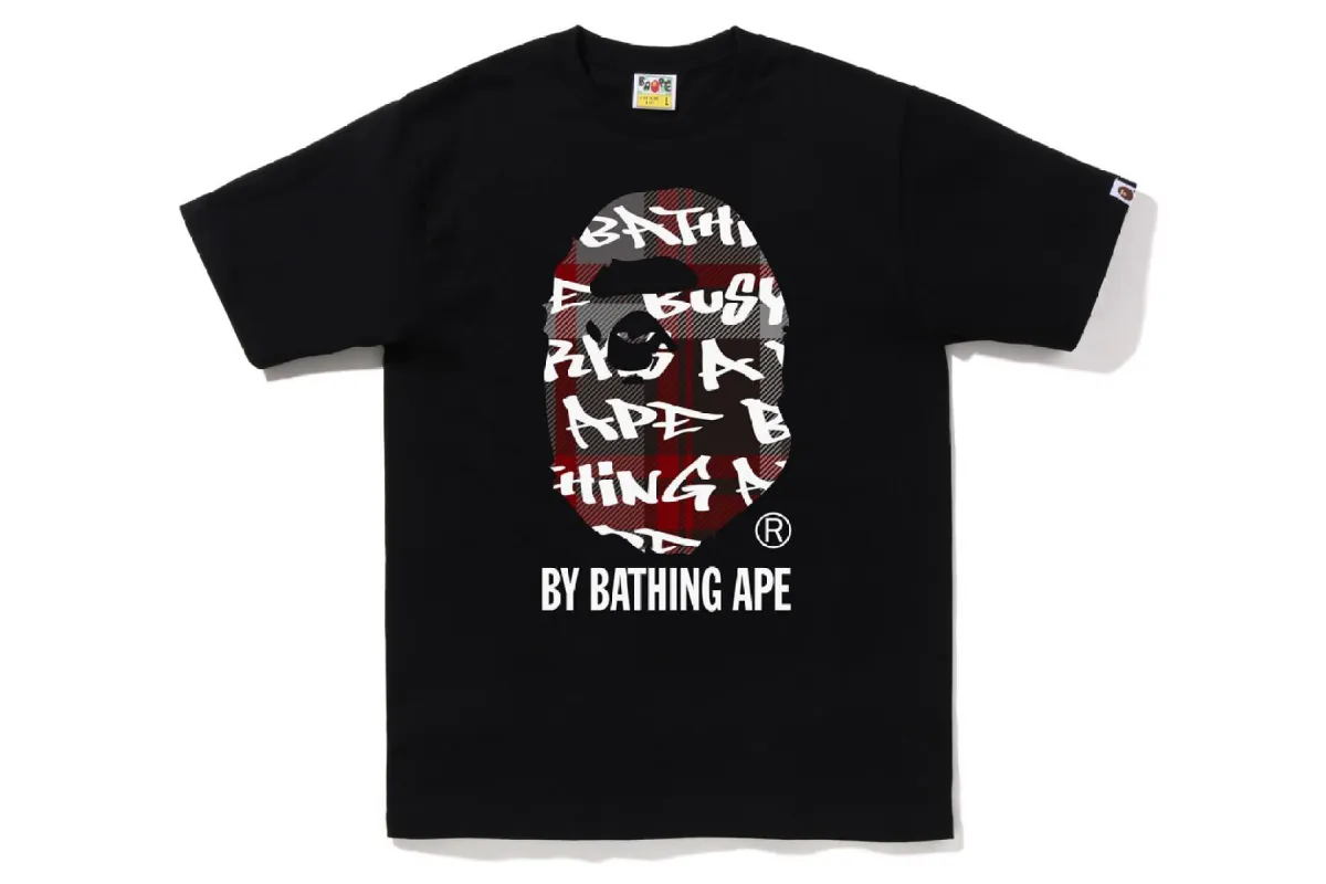 BAPE GRAFFITI CHECK BY BATHING APE TEE sold by Bape