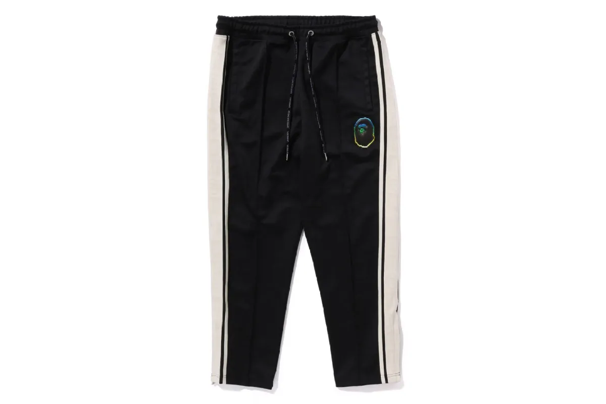 LUX SPORT PATTERN JACQUARD TRACK PANTS sold by Bape