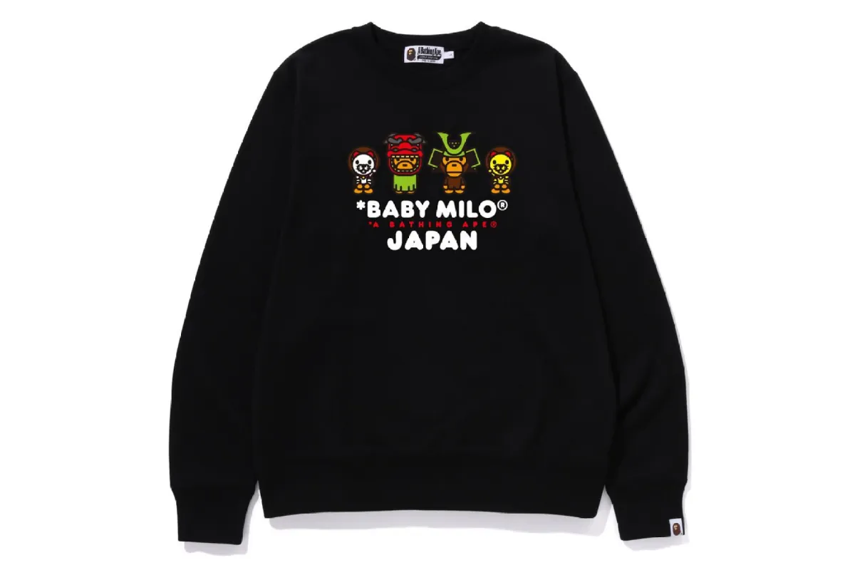 BABY MILO JAPAN CREWNECK sold by Bape