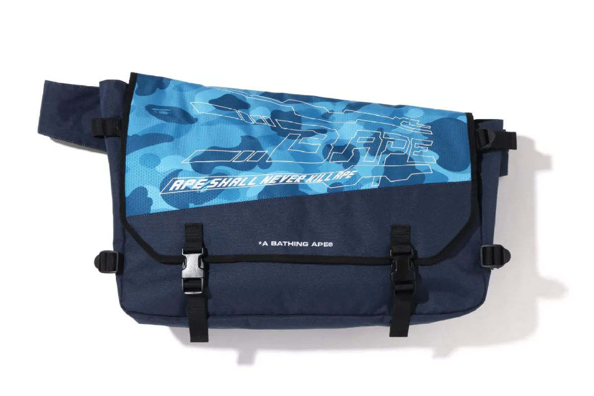 HONEYCOMB CAMO MESSENGER BAG sold by Bape