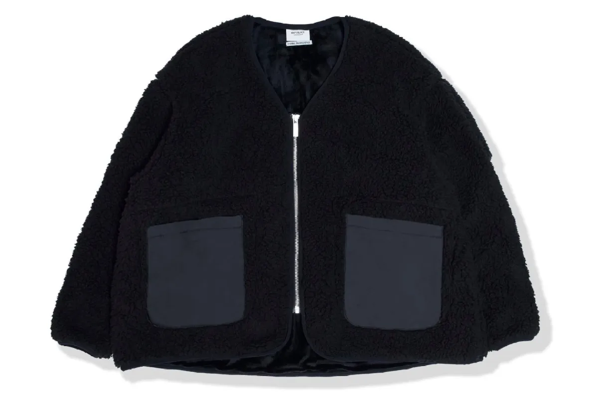 【 BAPE BLACK 】LOGO ZIP UP FLEECE JACKET sold by Bape