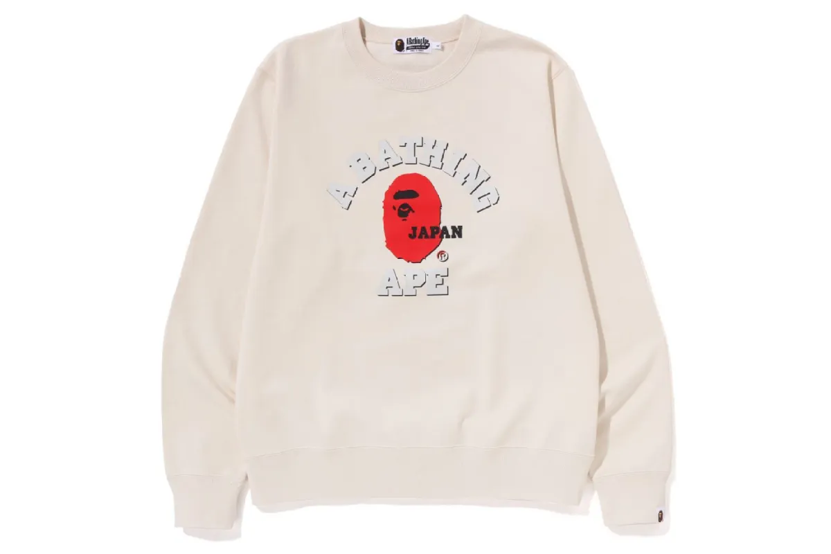 JAPAN COLLEGE CREWNECK sold by Bape