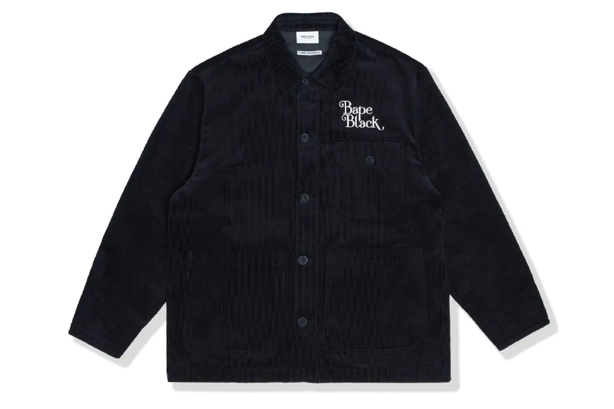 【 BAPE BLACK 】LOGO CORDUROY WORK JACKET sold by Bape