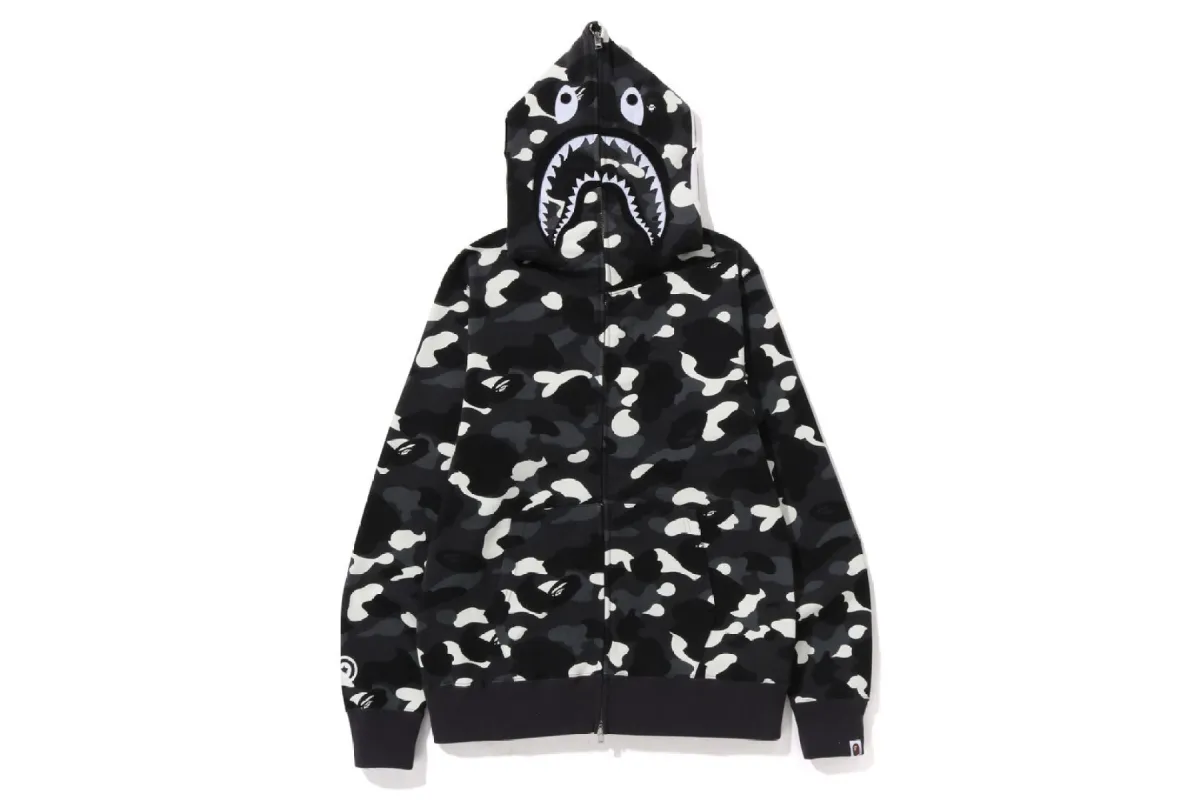CITY CAMO SHARK FULL ZIP HOODIE sold by Bape