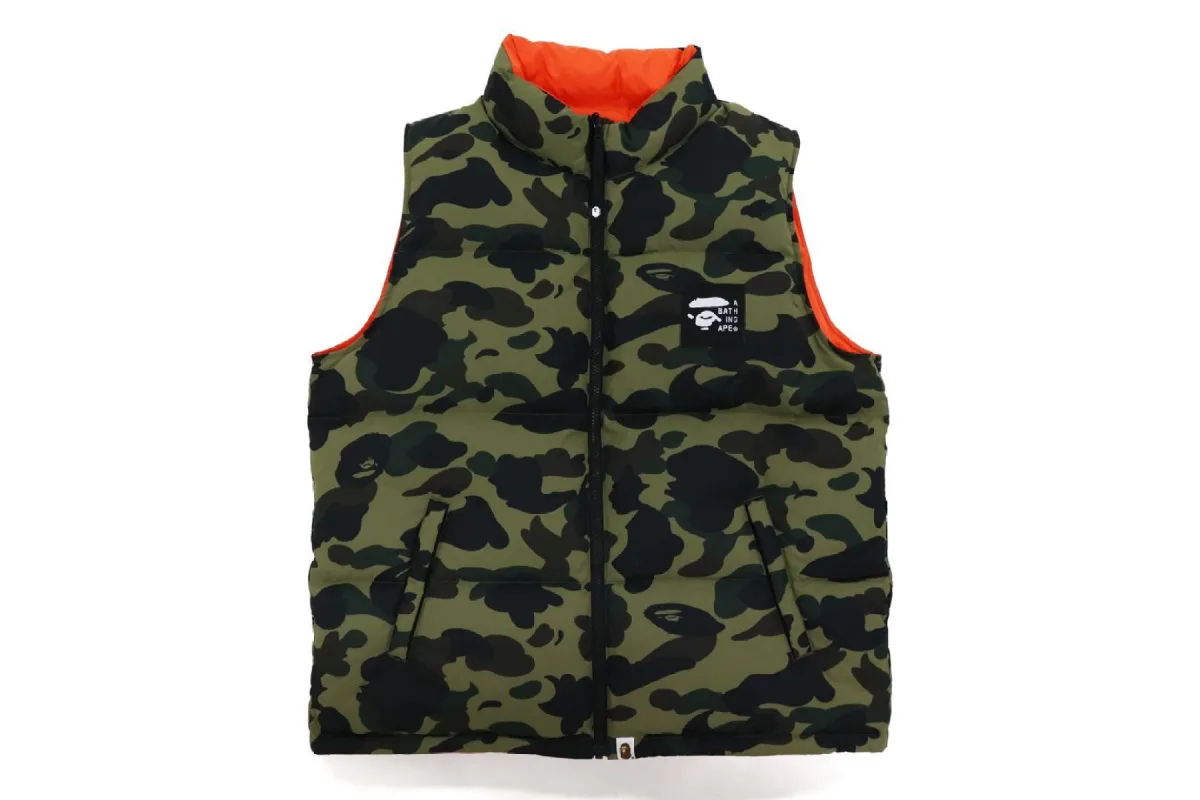 1ST CAMO REVERSIBLE DOWN VEST sold by Bape