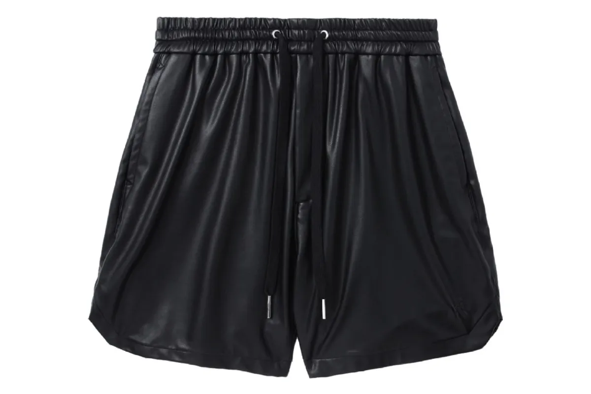 【 BAPE BLACK 】SYNTHETIC LEATHER SHORT sold by Bape