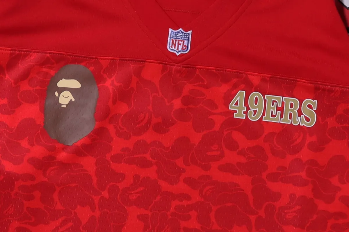 BAPE X MITCHELL & NESS 】NFLSAN FRANCISCO 49ERS LEGACY JERSEY