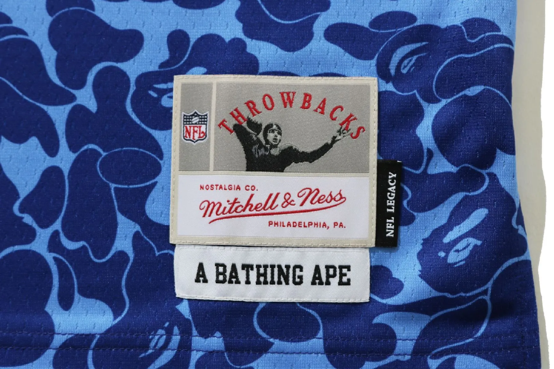 A BATHINGAPE × MITCHELL & NESS NFL 2XL BAPE x Mitchell & Ness NFL