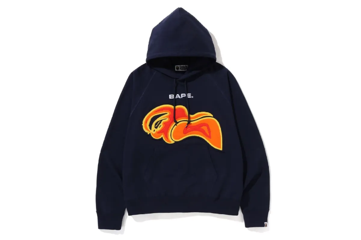 LAYERED PATCH LOOSE FIT PULLOVER HOODIE sold by Bape