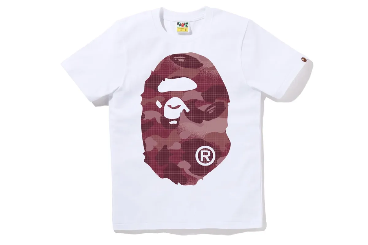 GRID CAMO BIG APE HEAD TEE sold by Bape