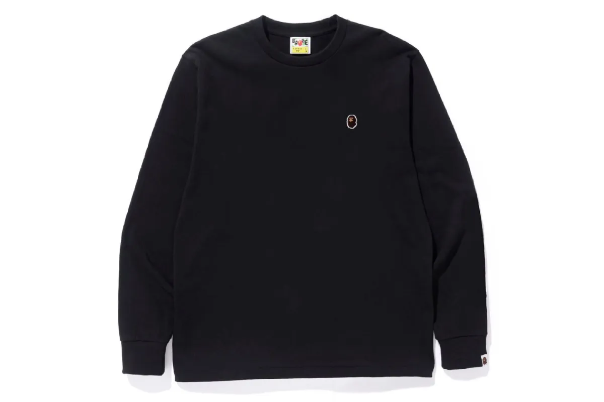 APE HEAD ONE POINT L/S TEE sold by Bape