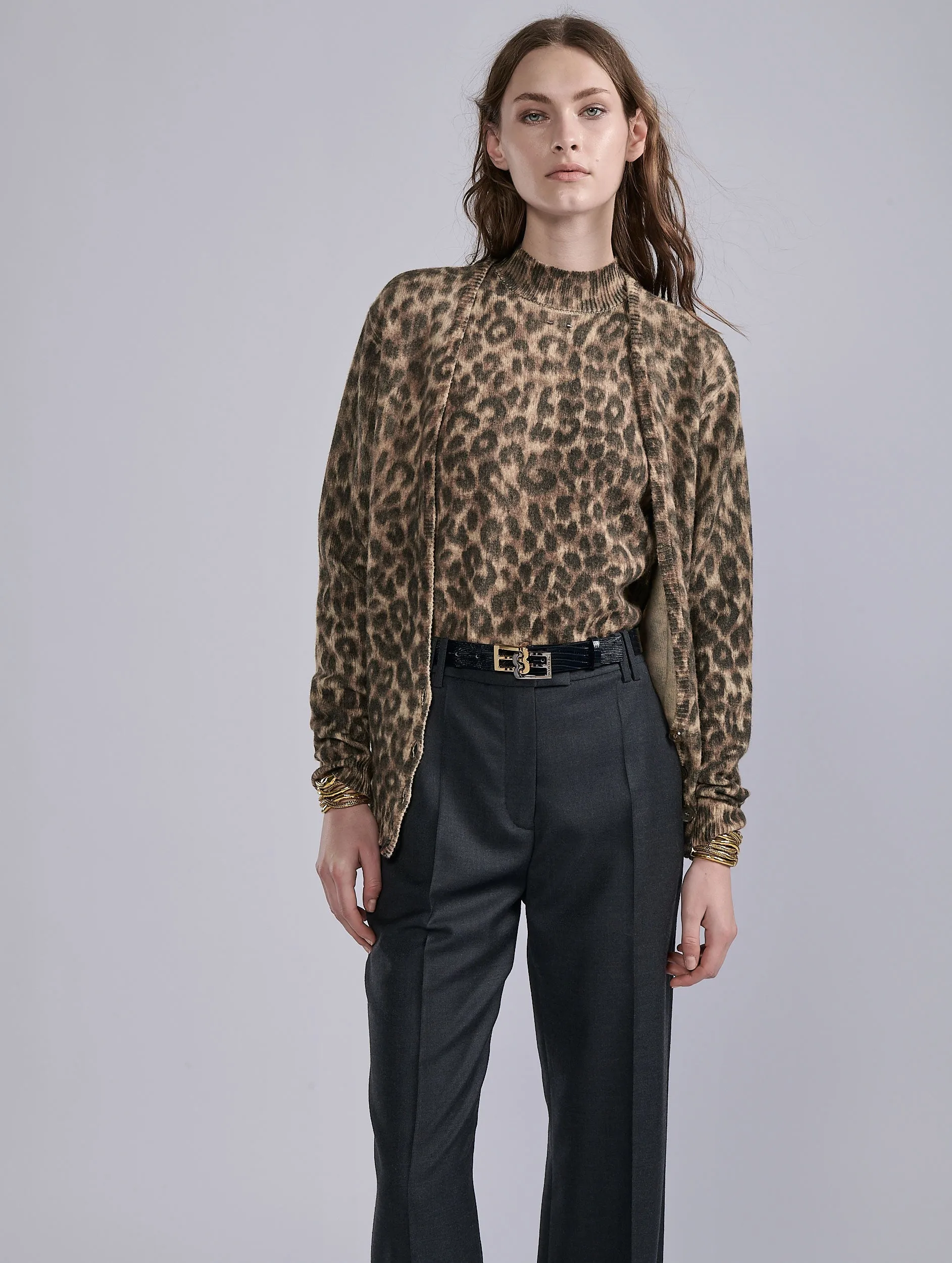 Cardigan en maille imprimé léopard sold by Barbara Bui product image thumbnail 5