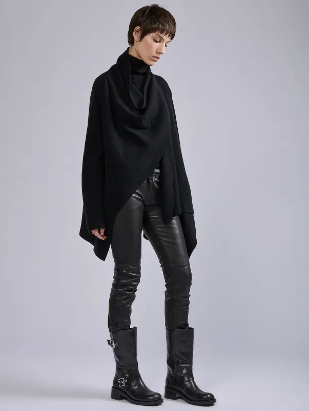 Cardigan en laine et cachemire noir sold by Barbara Bui