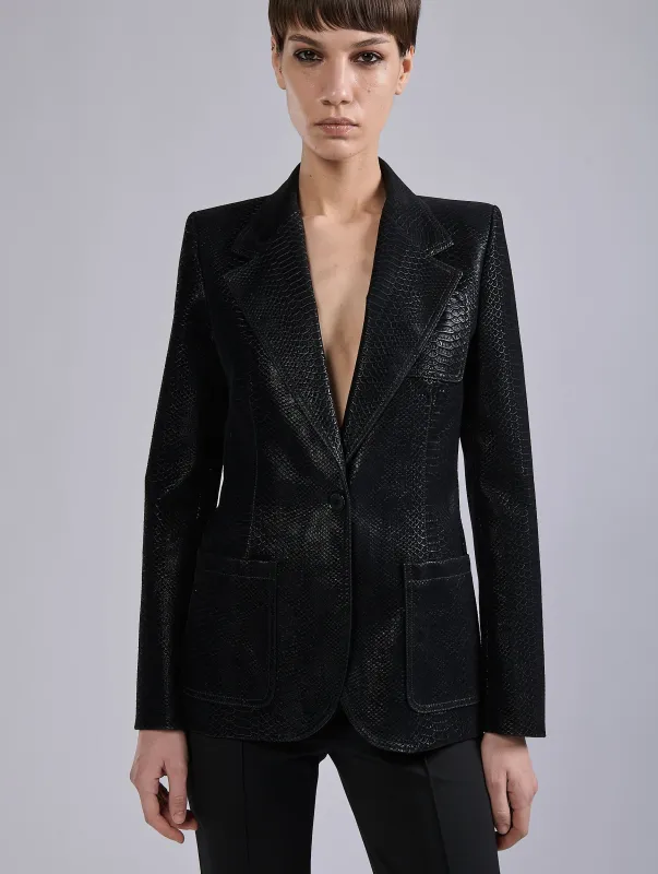 Veste floquée velours effet python made by Barbara Bui