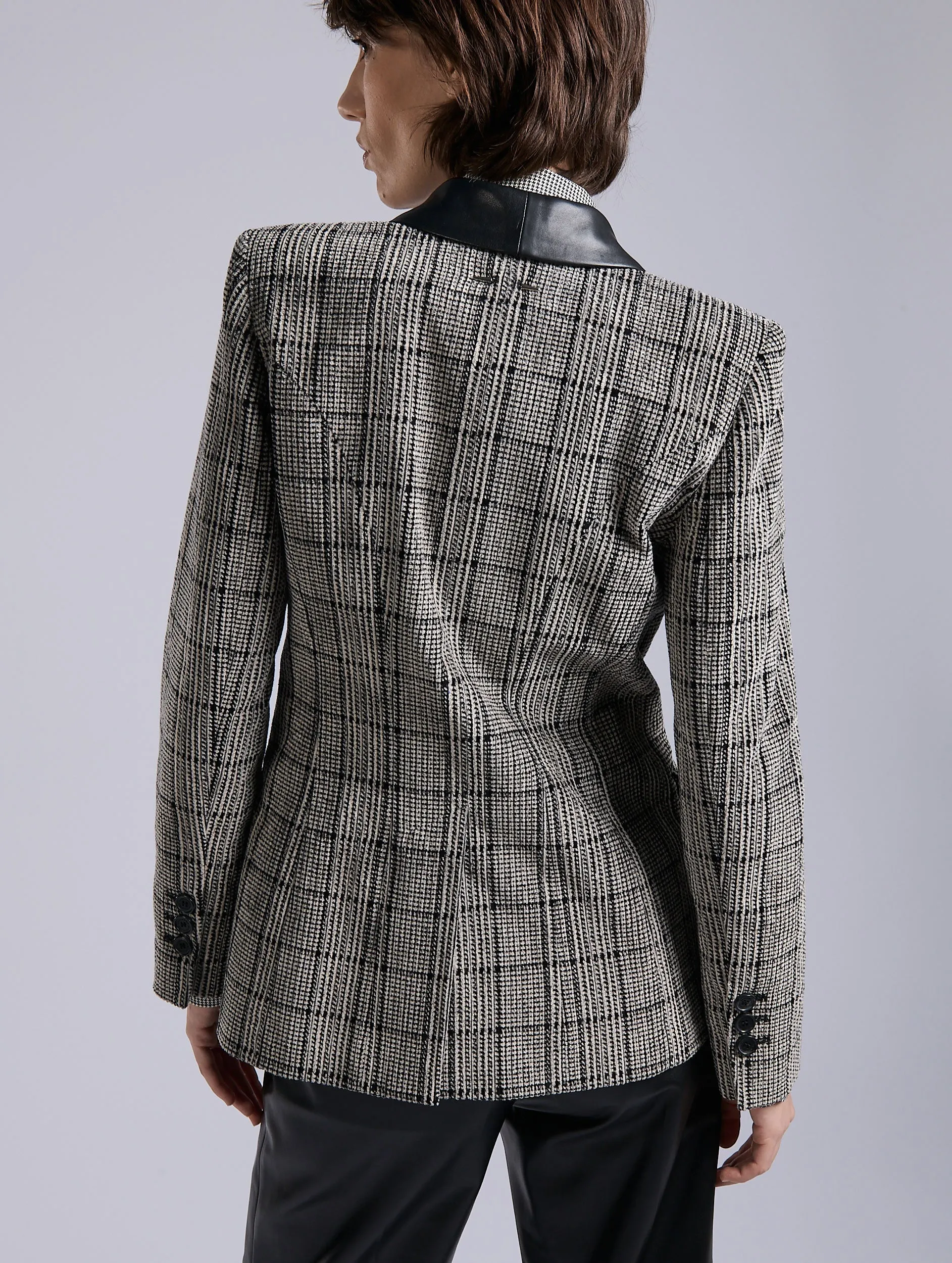 Veste en velours Prince de Galles noir sold by Barbara Bui product image thumbnail 2