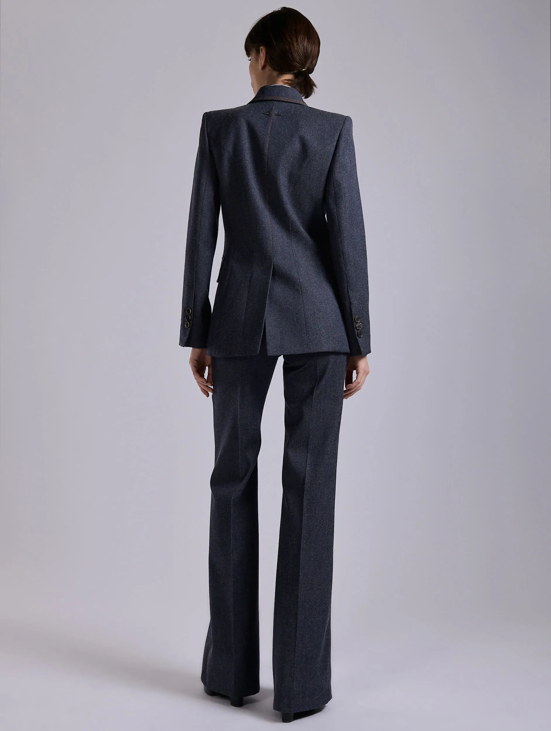 Veste cintrée en denim de laine bleu sold by Barbara Bui product image thumbnail 2