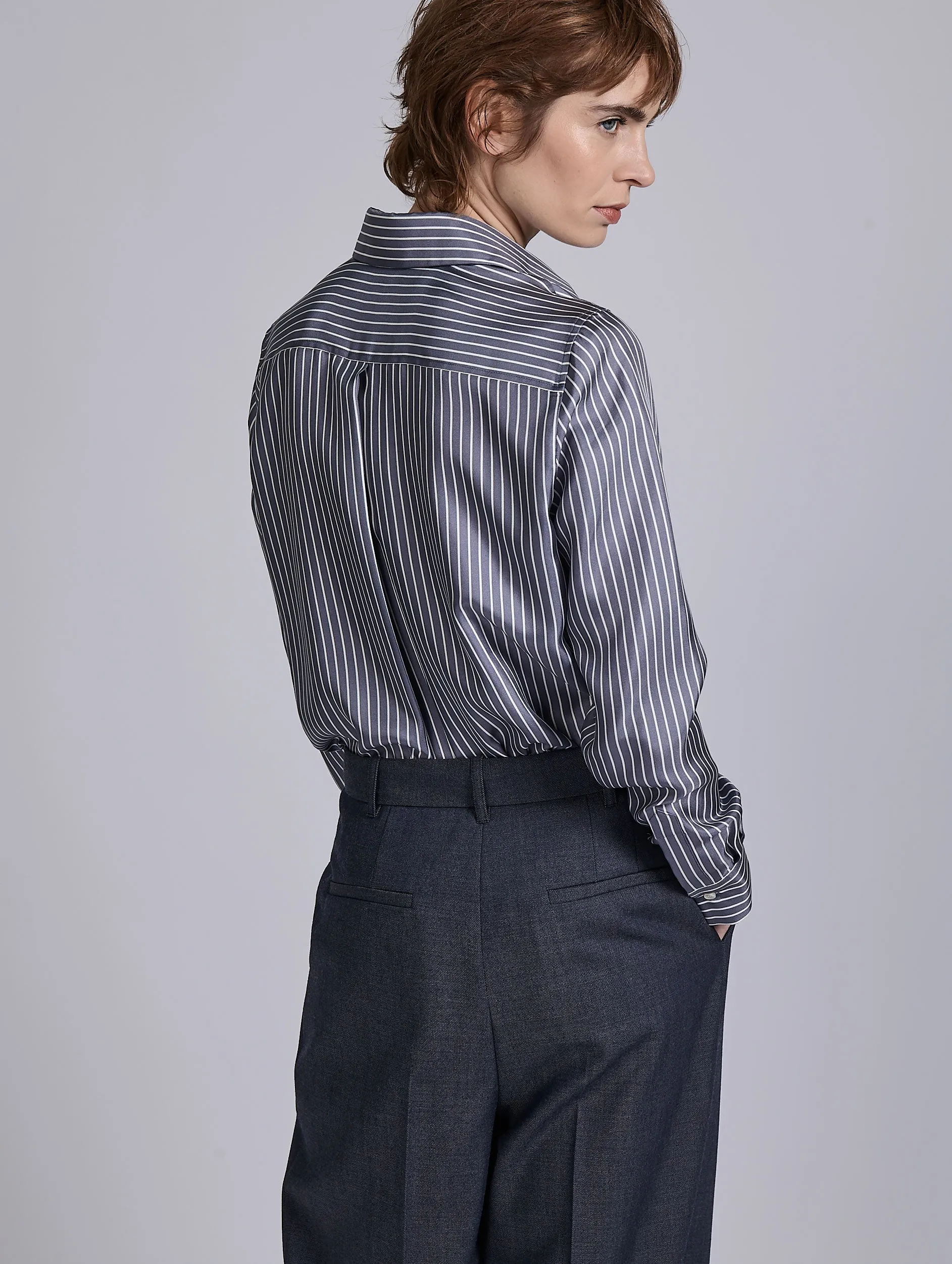 Chemise en twill de soie à rayure pékinée sold by Barbara Bui product image thumbnail 2