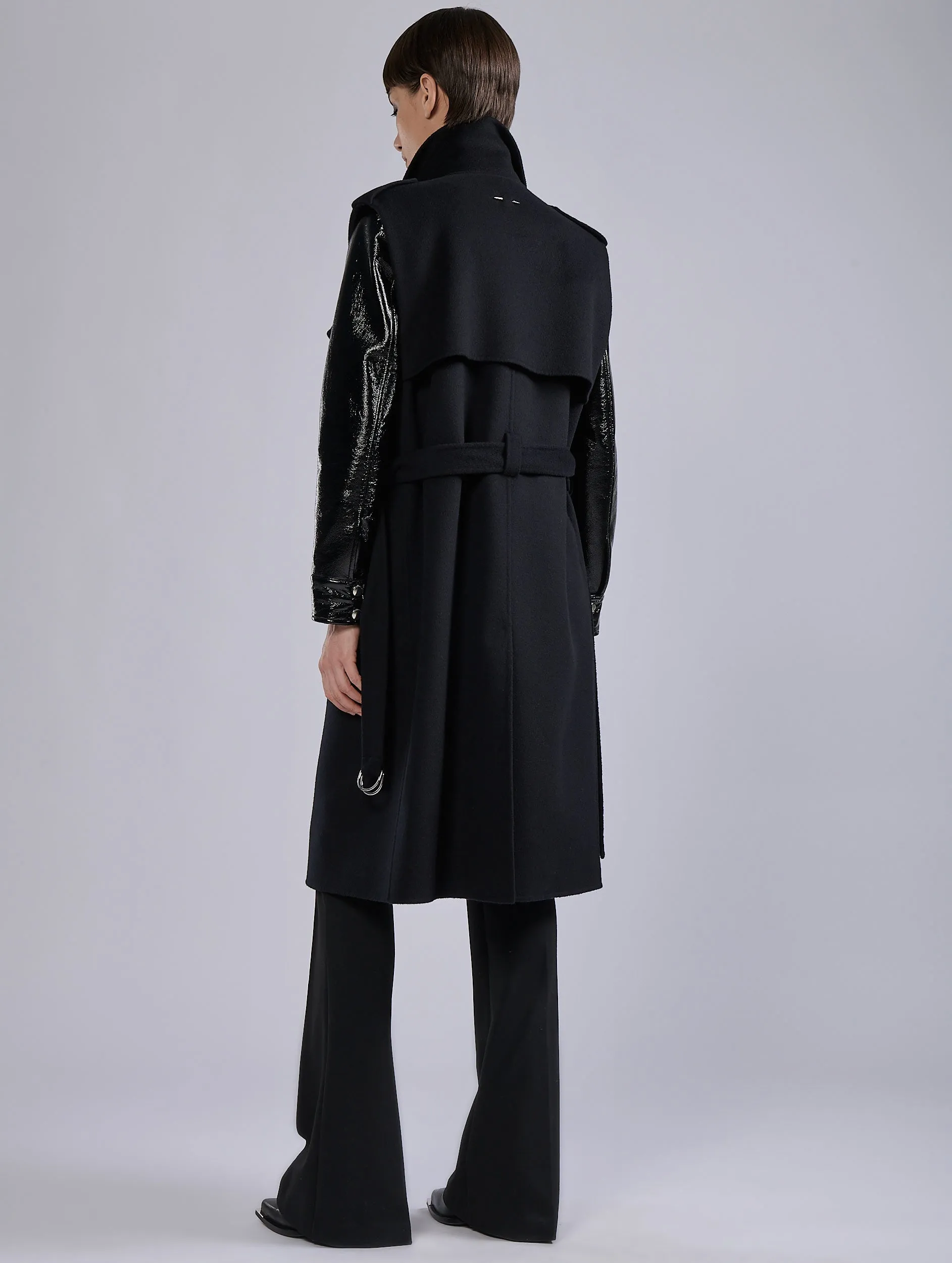 Trench sans manches en double face noir sold by Barbara Bui product image thumbnail 4