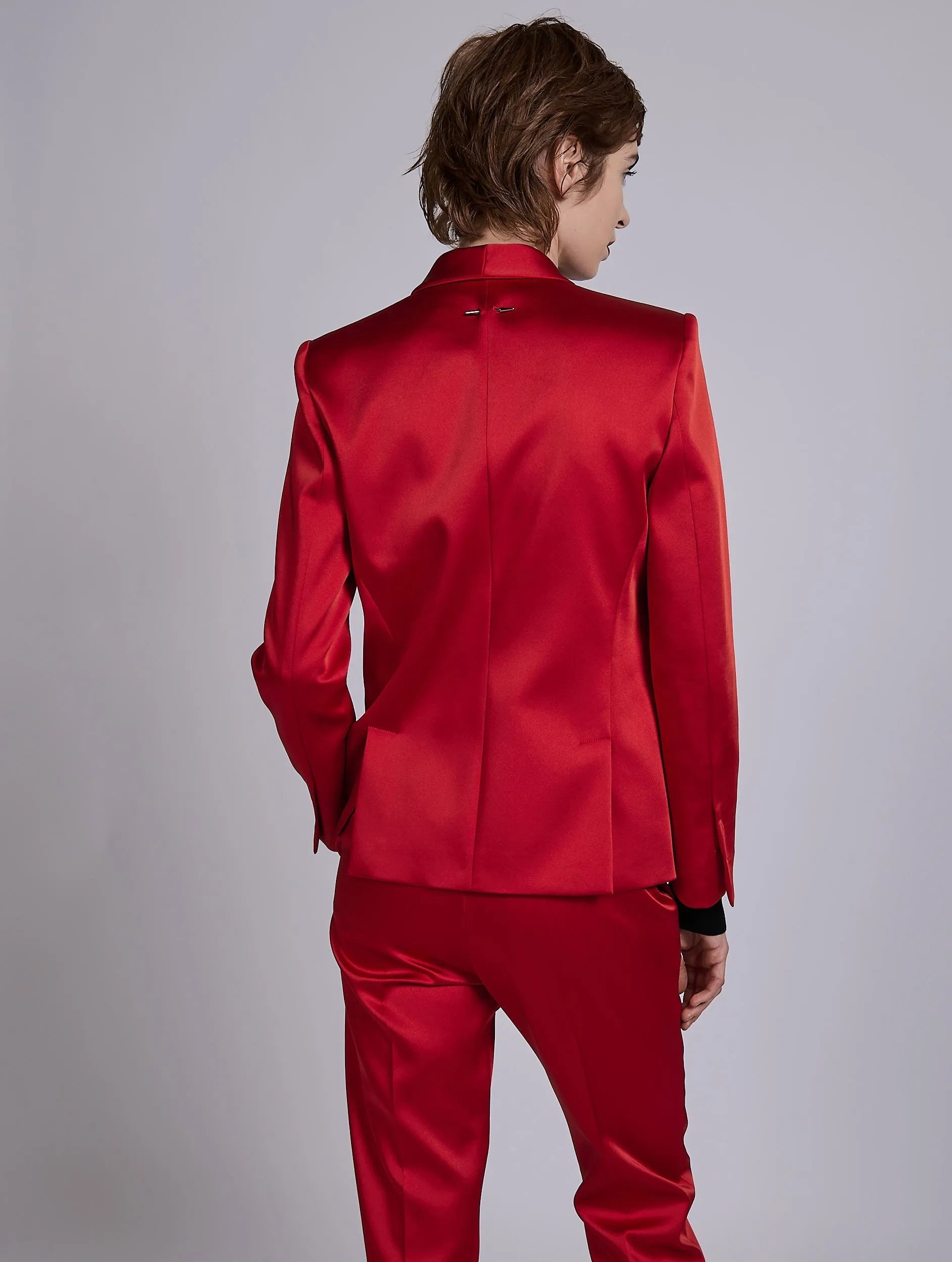 Veste cintrée en satin rouge sold by Barbara Bui product image thumbnail 2