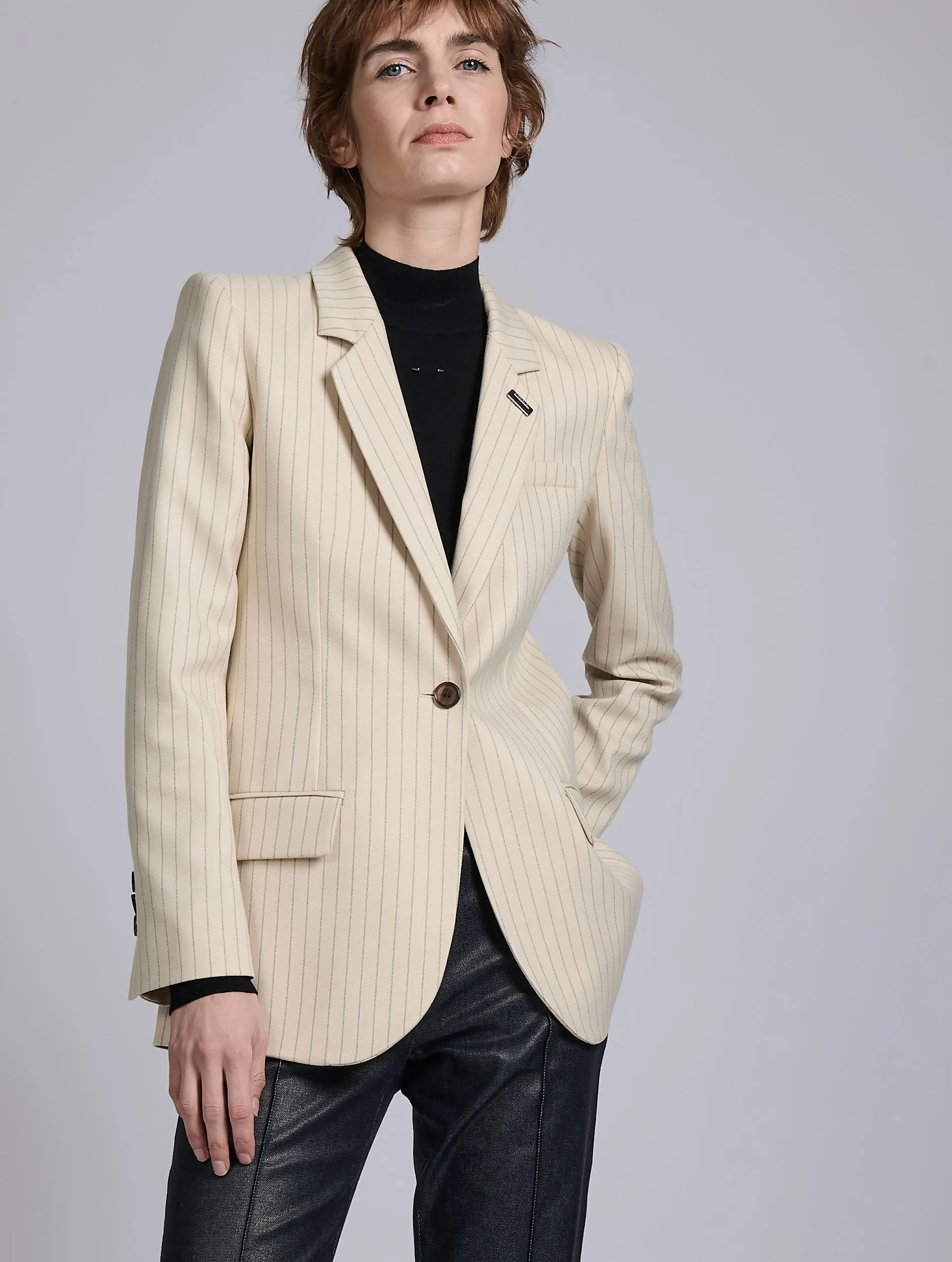 Veste à rayures tennis crème et cuivre sold by Barbara Bui product image thumbnail 4