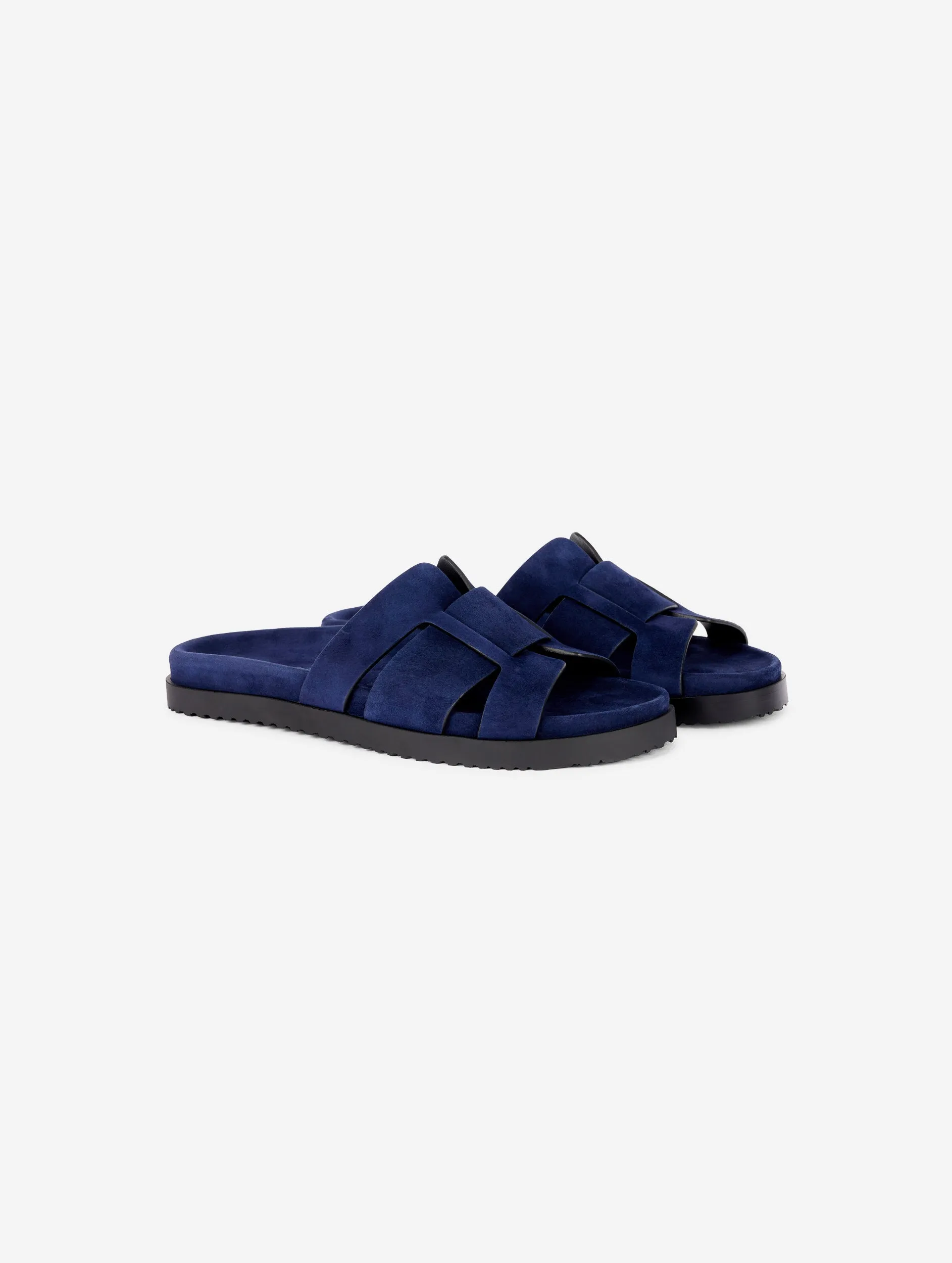 mules anatomiques en daim marine sold by Barbara Bui product image thumbnail 4