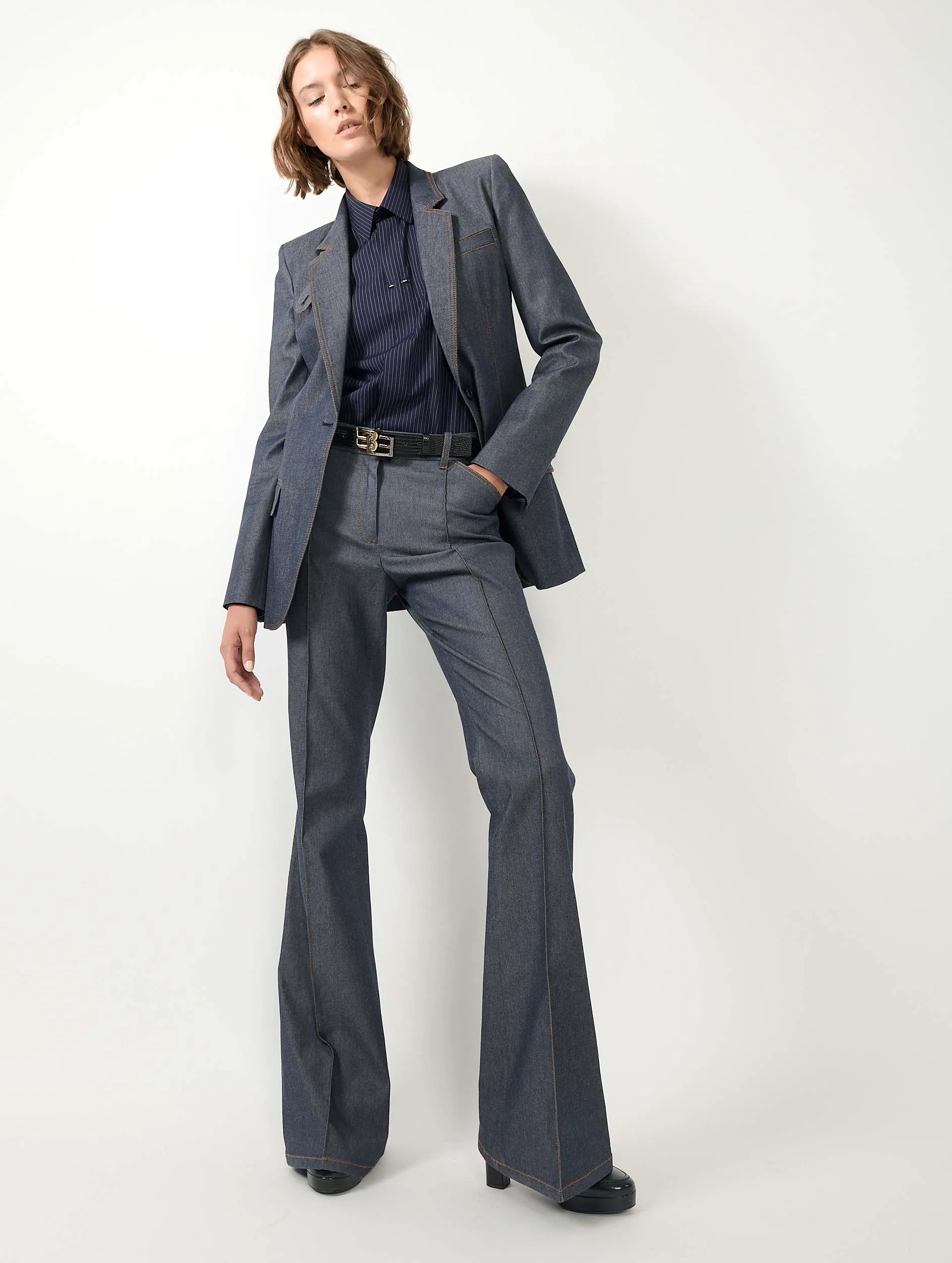 Veste de costume en denim lavé sold by Barbara Bui product image thumbnail 5