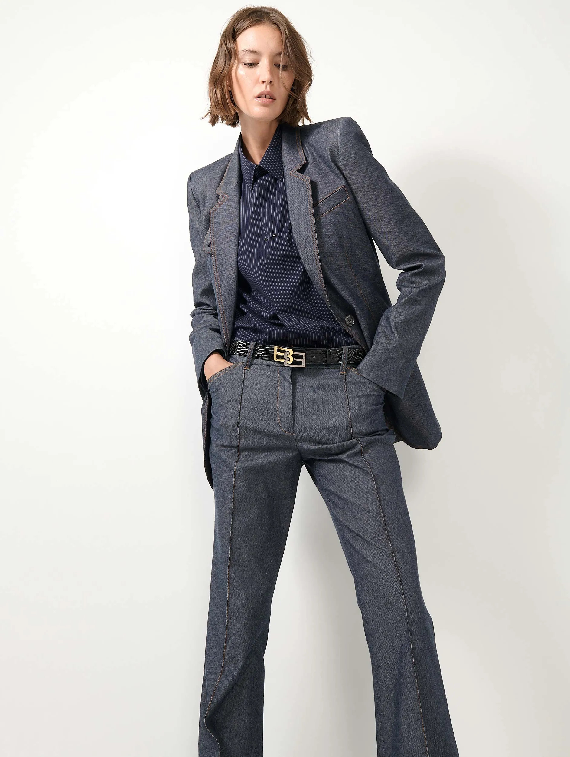 Veste de costume en denim lavé sold by Barbara Bui product image thumbnail 2