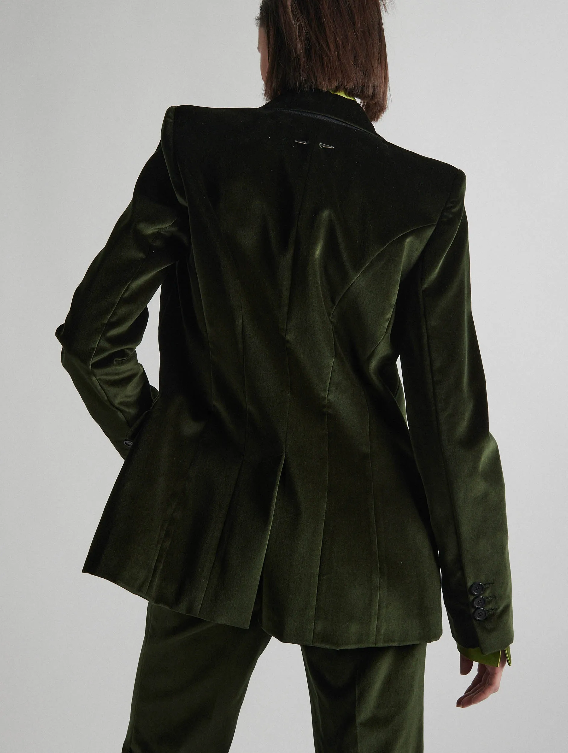 Veste cintrée en velours vert sold by Barbara Bui product image thumbnail 2