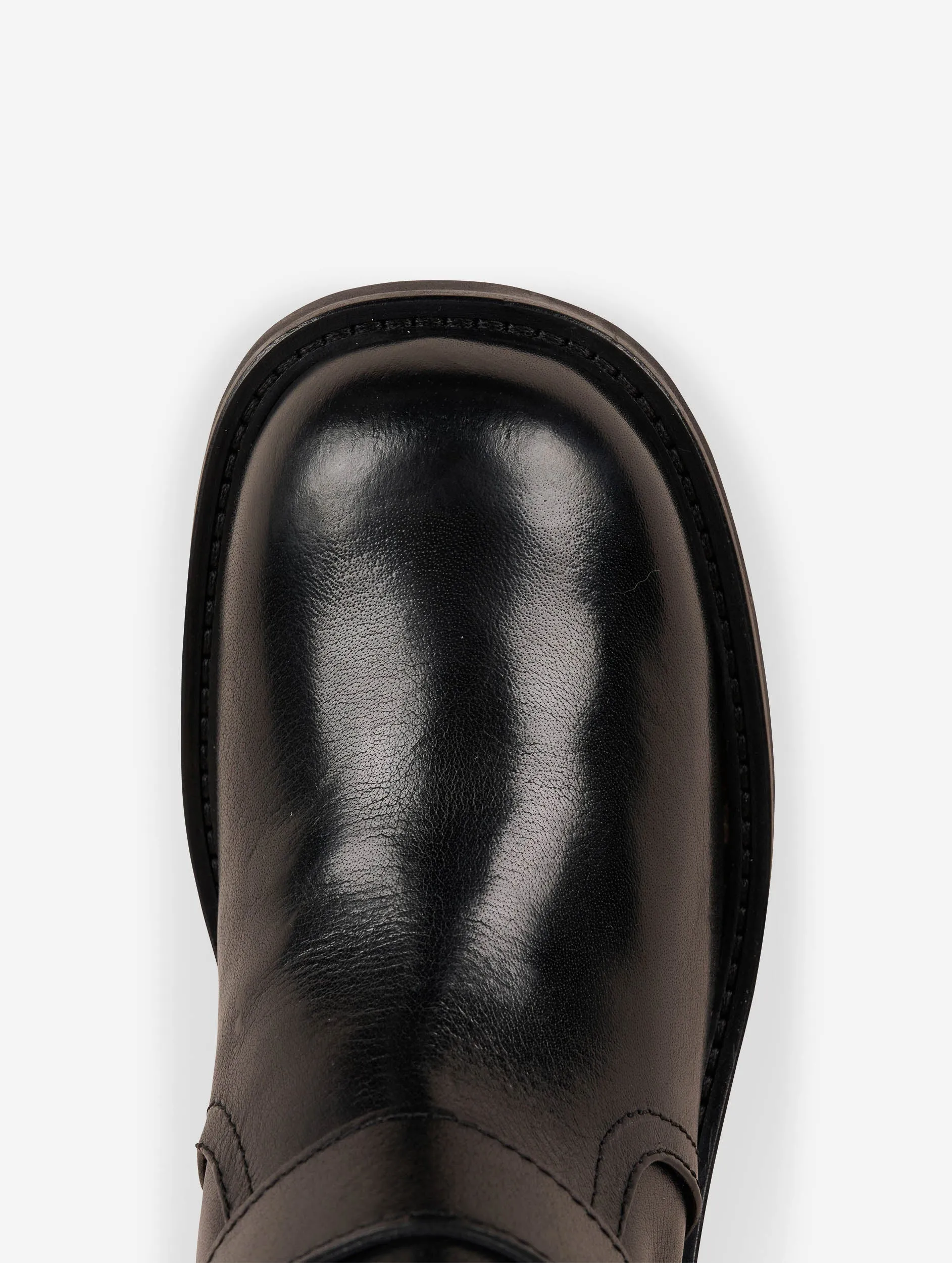 Bottes courtes biker en cuir noir sold by Barbara Bui product image thumbnail 5