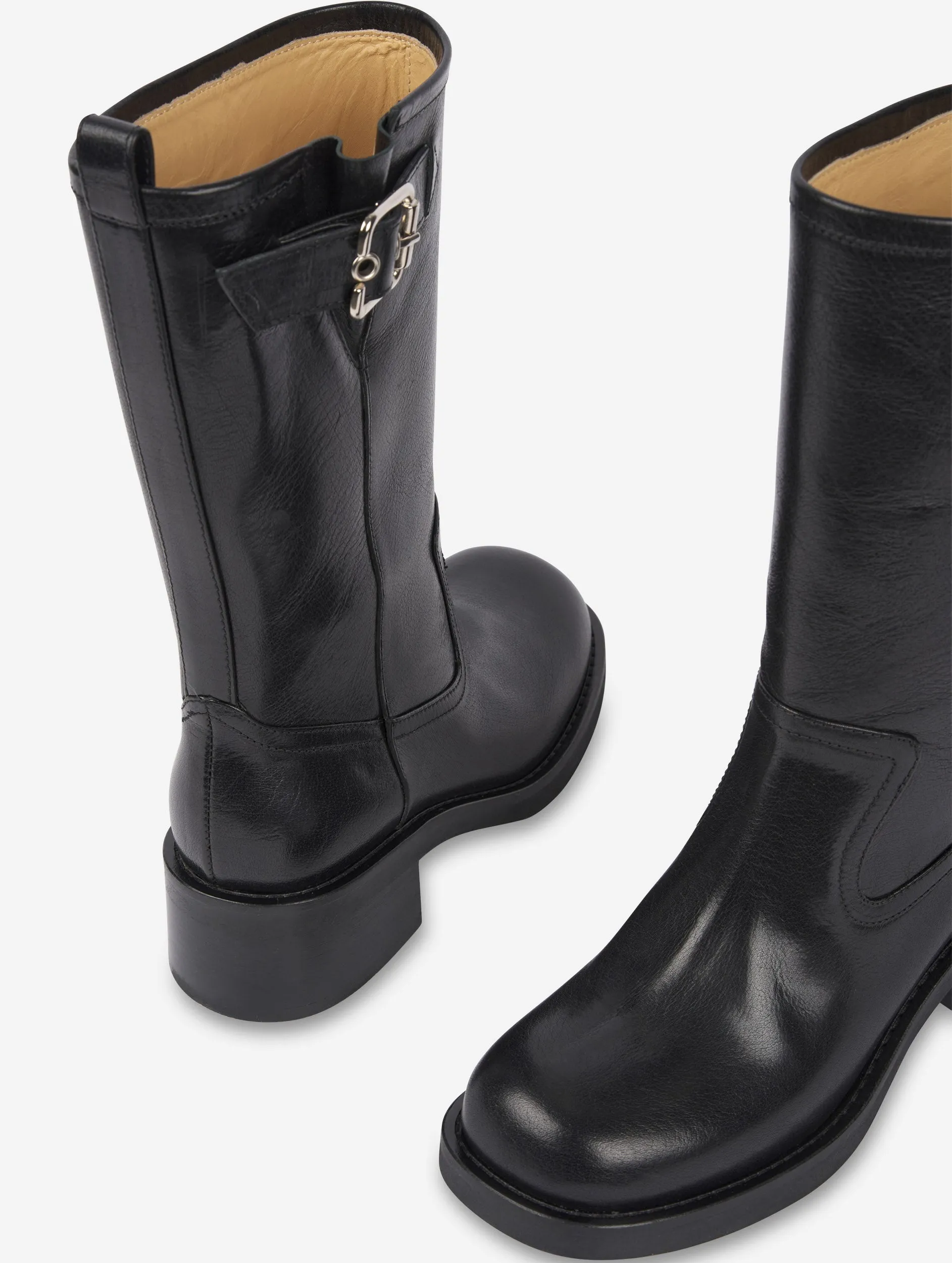 bottes courtes biker en cuir noir sold by Barbara Bui product image thumbnail 5