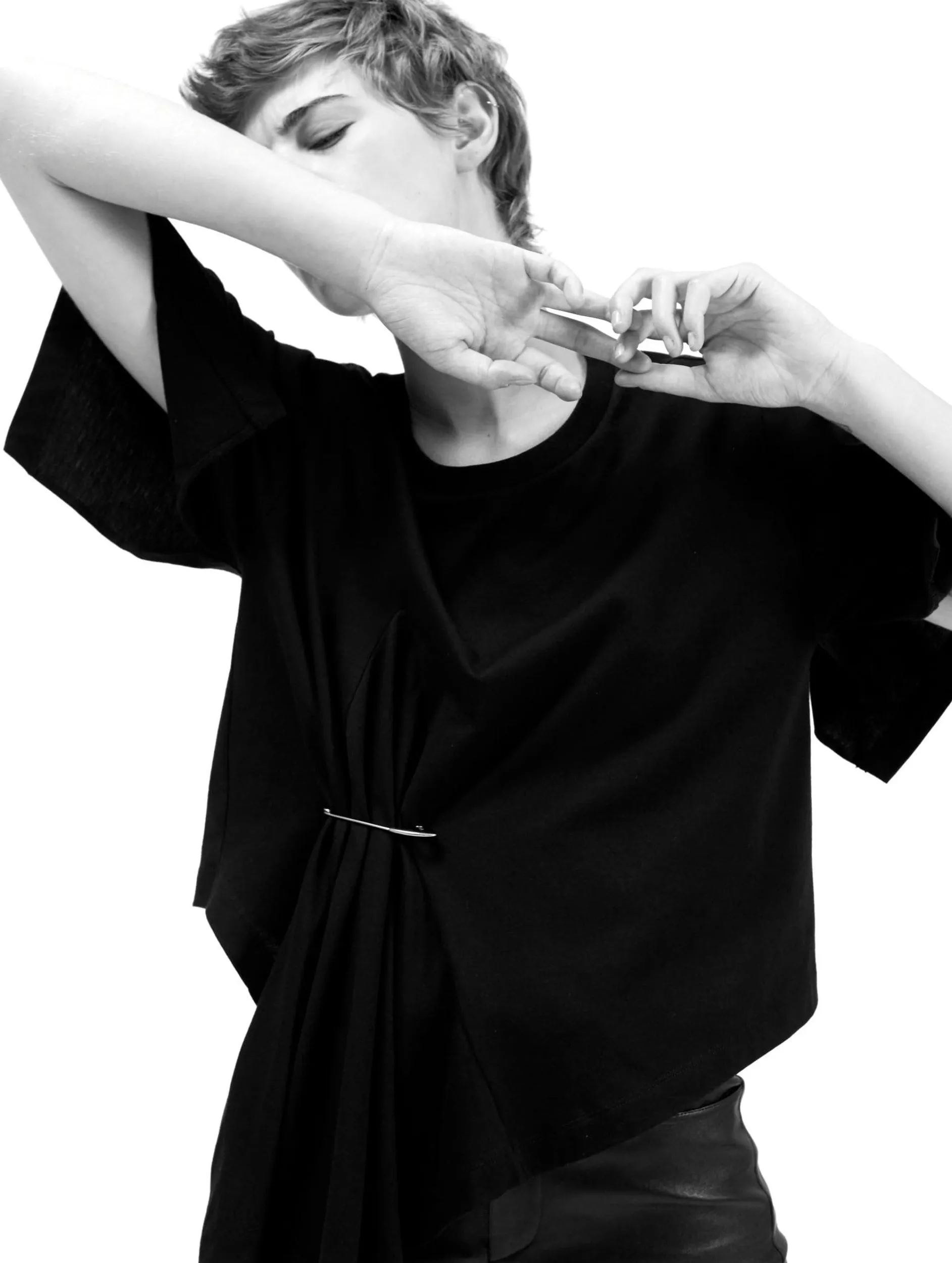 Tee-shirt en jersey de coton asymétrique sold by Barbara Bui product image thumbnail 3