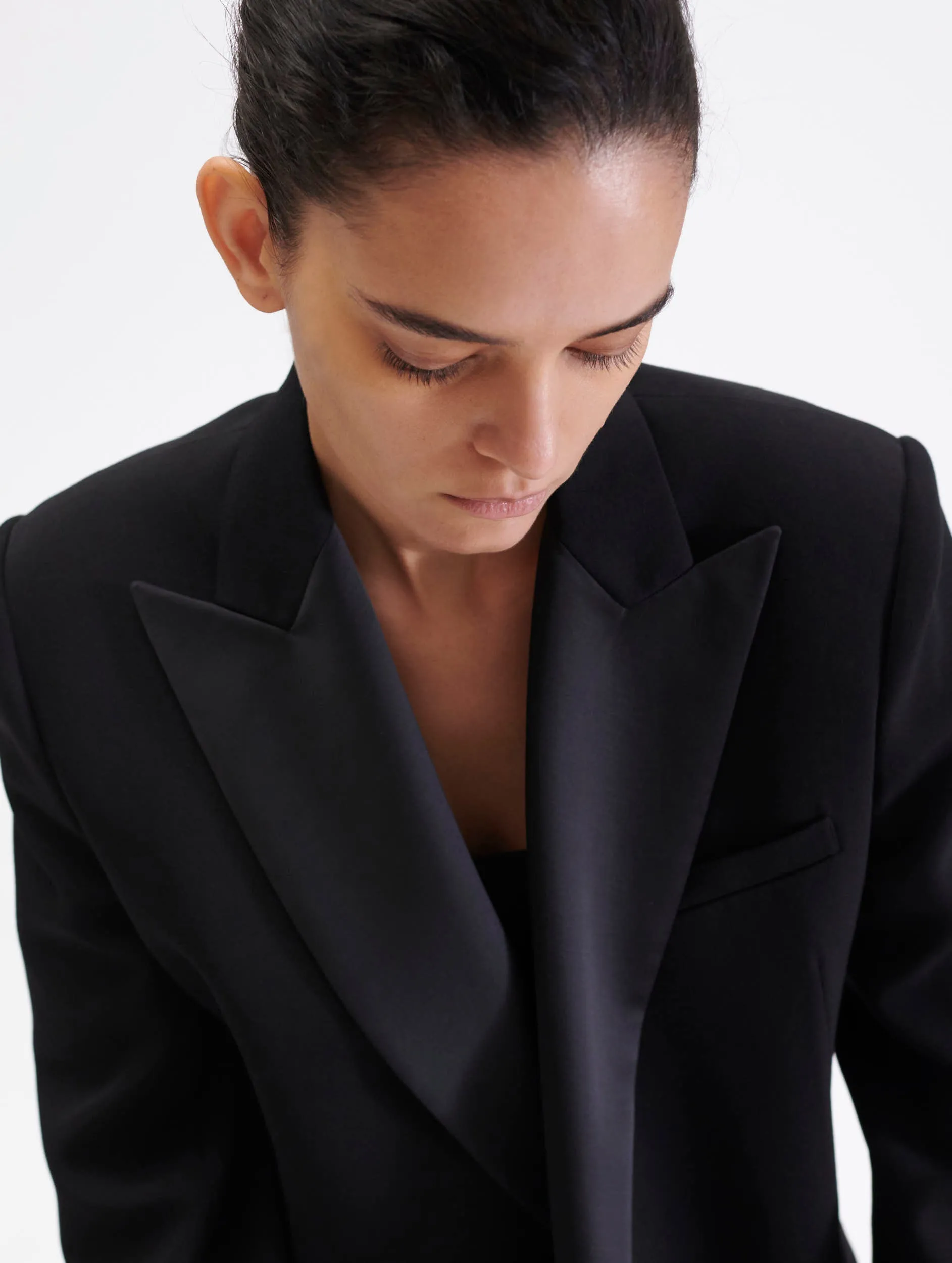 Blazer de smoking croisé en grain de poudre sold by Barbara Bui product image thumbnail 4