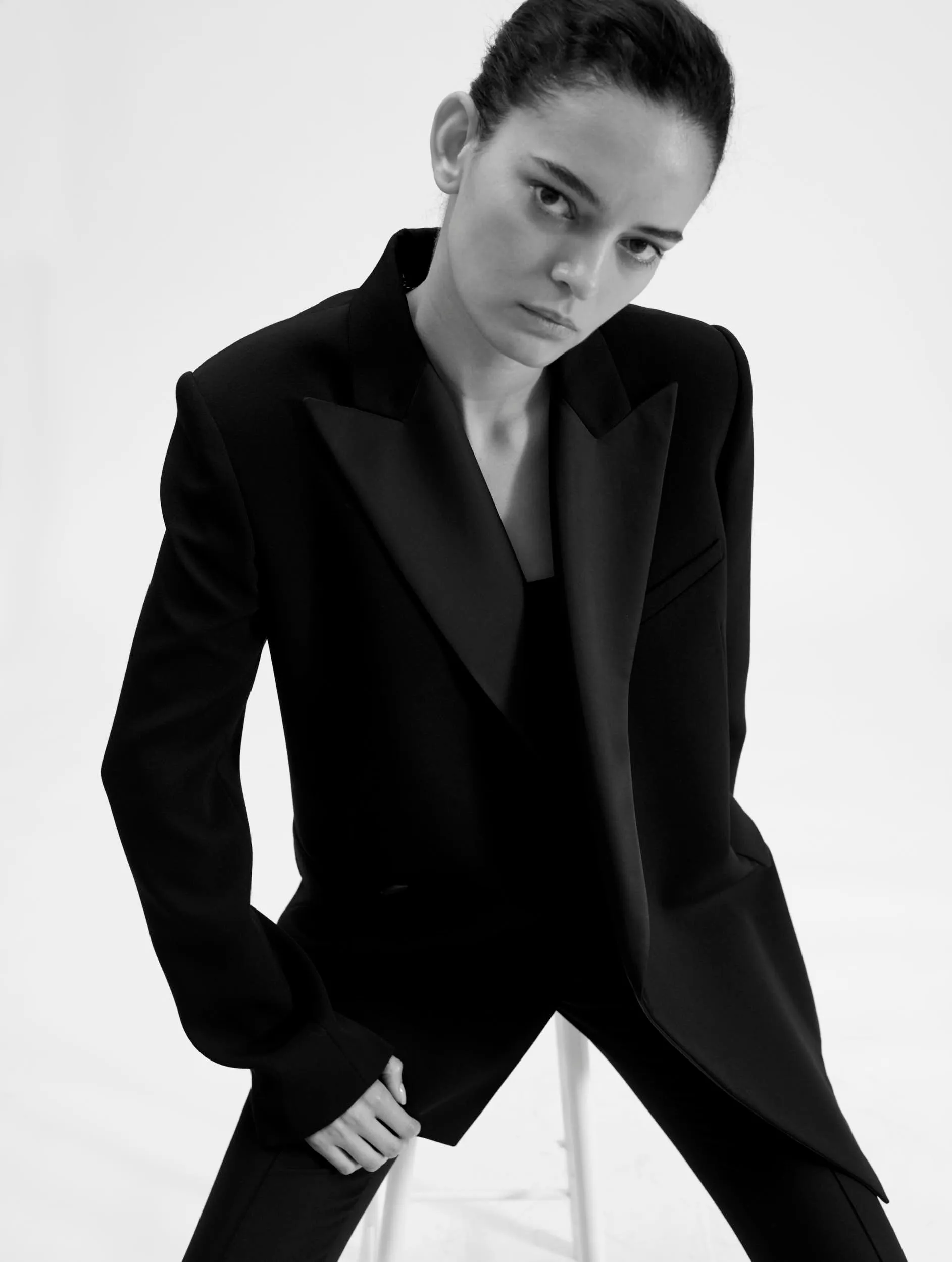 Blazer de smoking croisé en grain de poudre sold by Barbara Bui product image thumbnail 2