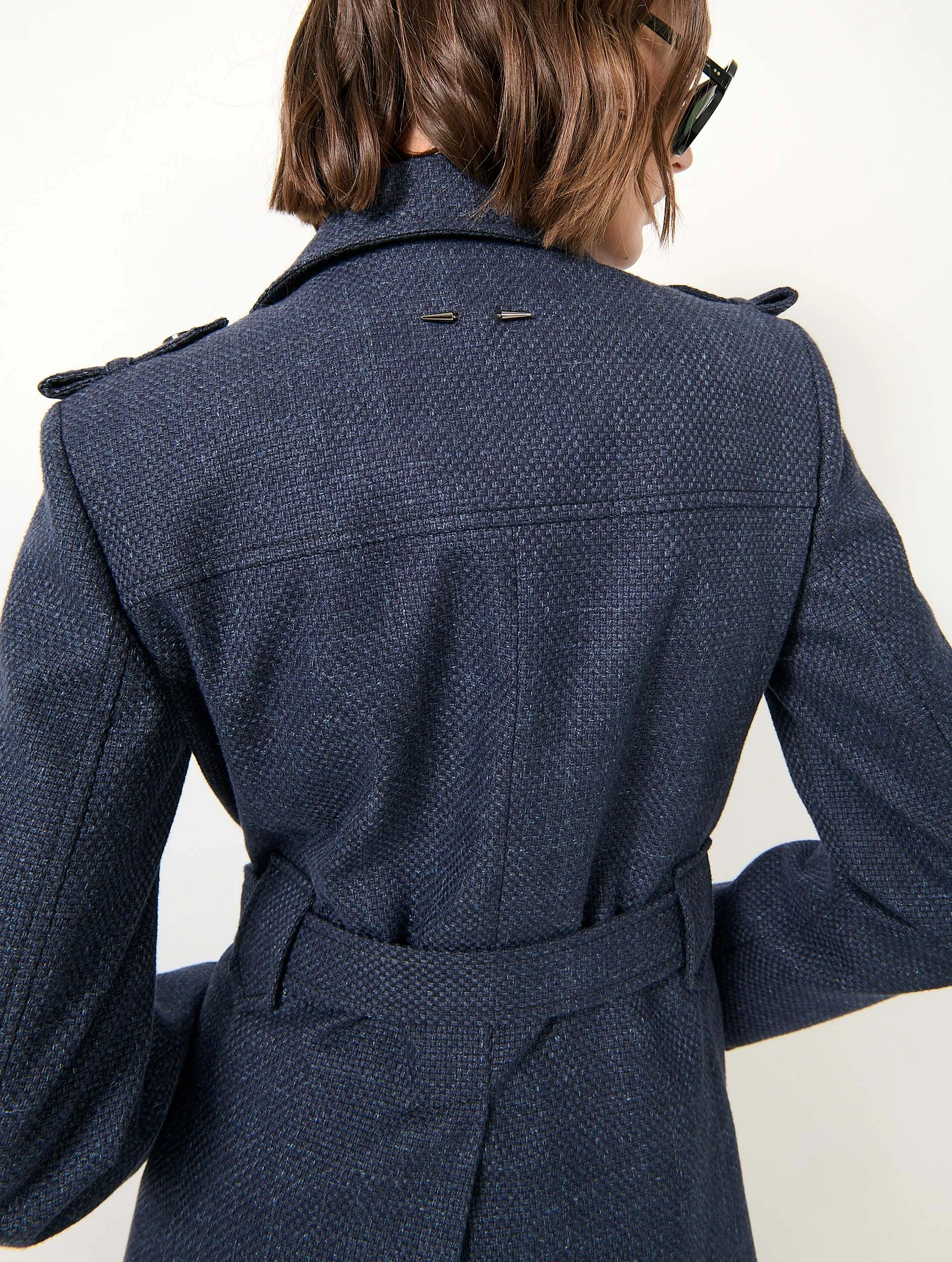 Veste saharienne en natté navy sold by Barbara Bui product image thumbnail 5