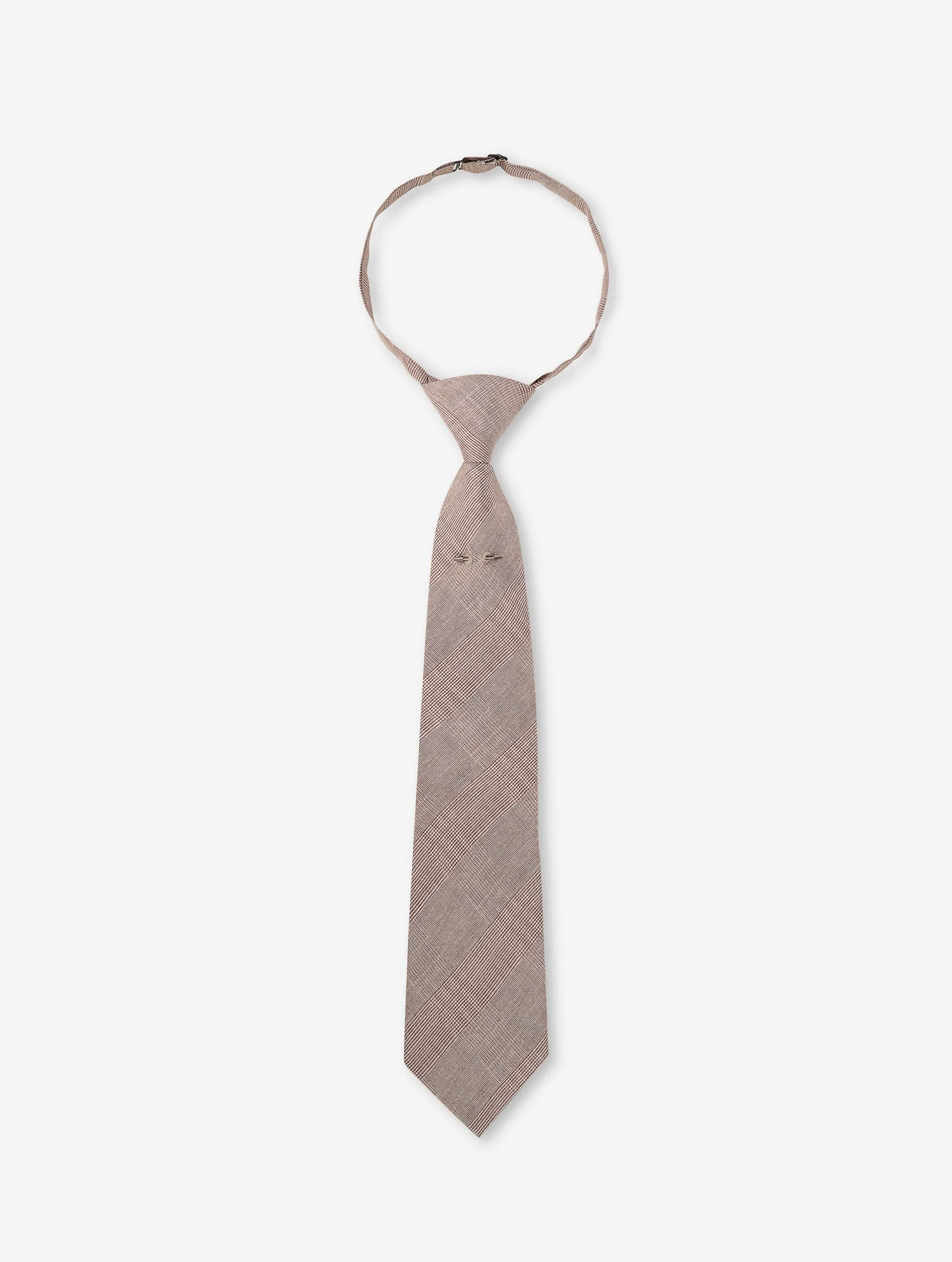 Cravate en twill de soie Prince de Galles sable sold by Barbara Bui product image thumbnail 2