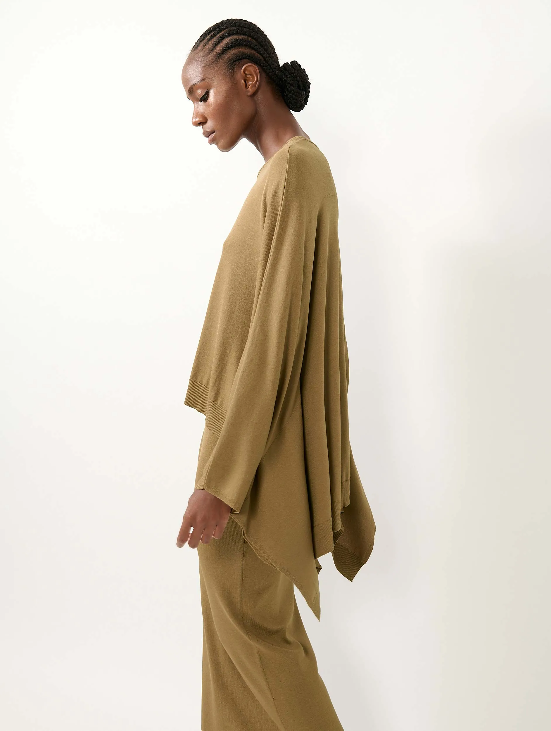 Pull cape en maille ocre sold by Barbara Bui product image thumbnail 3