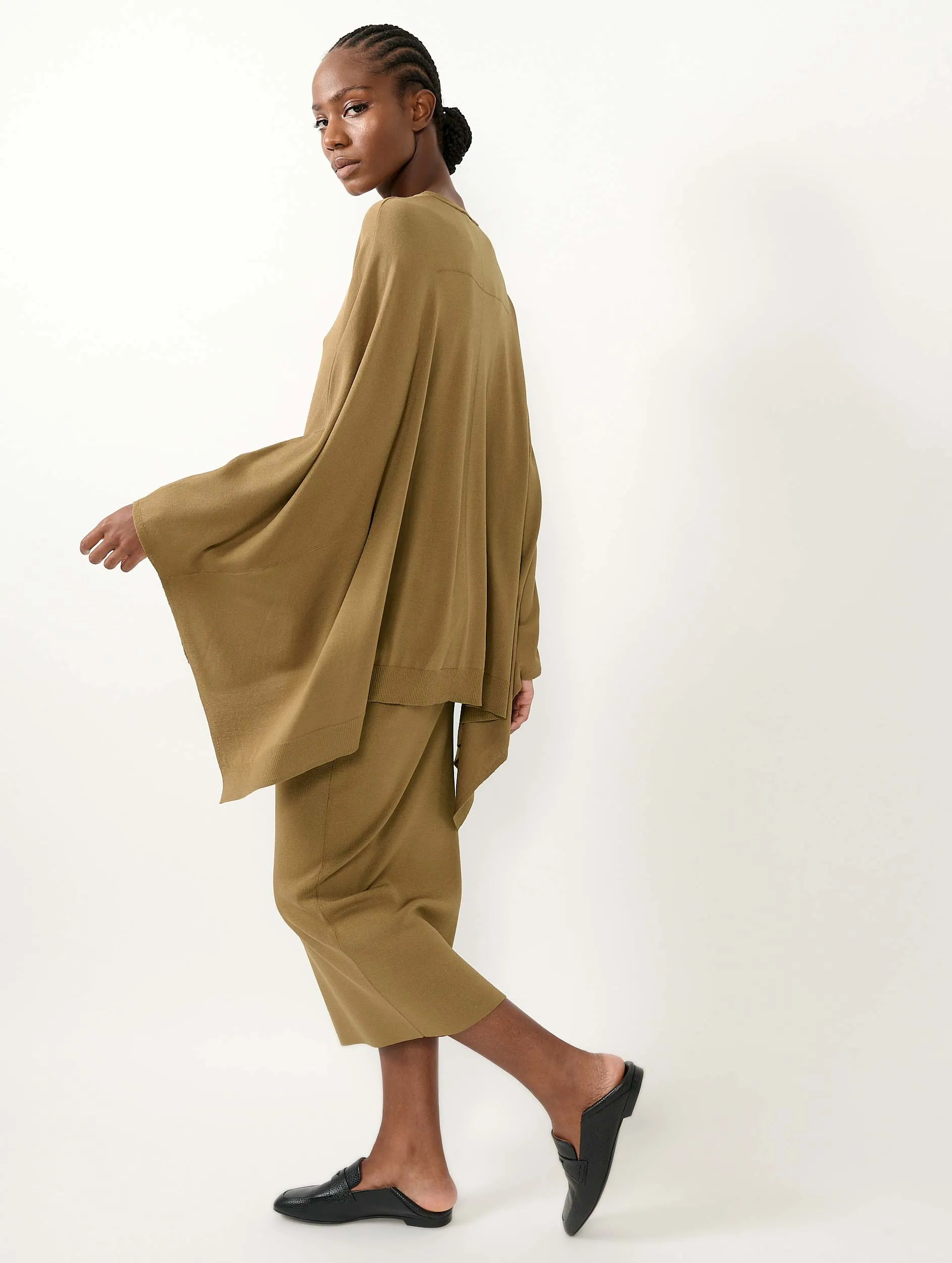 Pull cape en maille ocre sold by Barbara Bui product image thumbnail 4