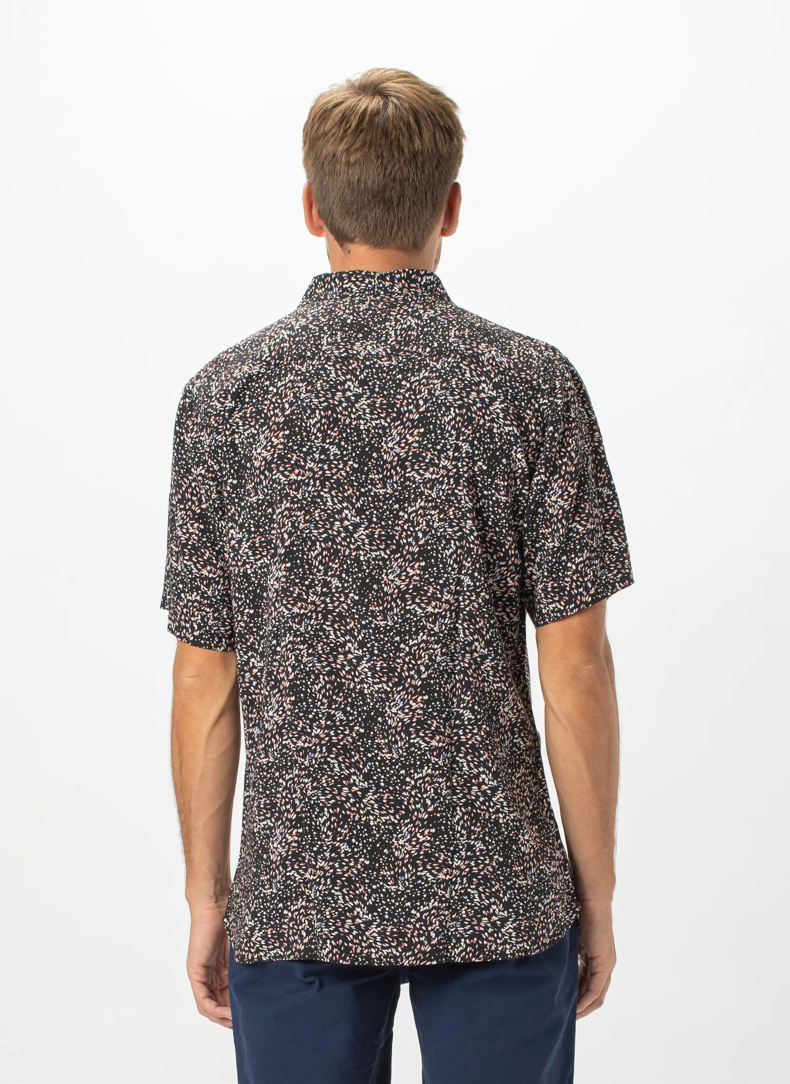 Holiday Short-Sleeve Shirt Black Ditzy sold by Barney Cools product image thumbnail 5