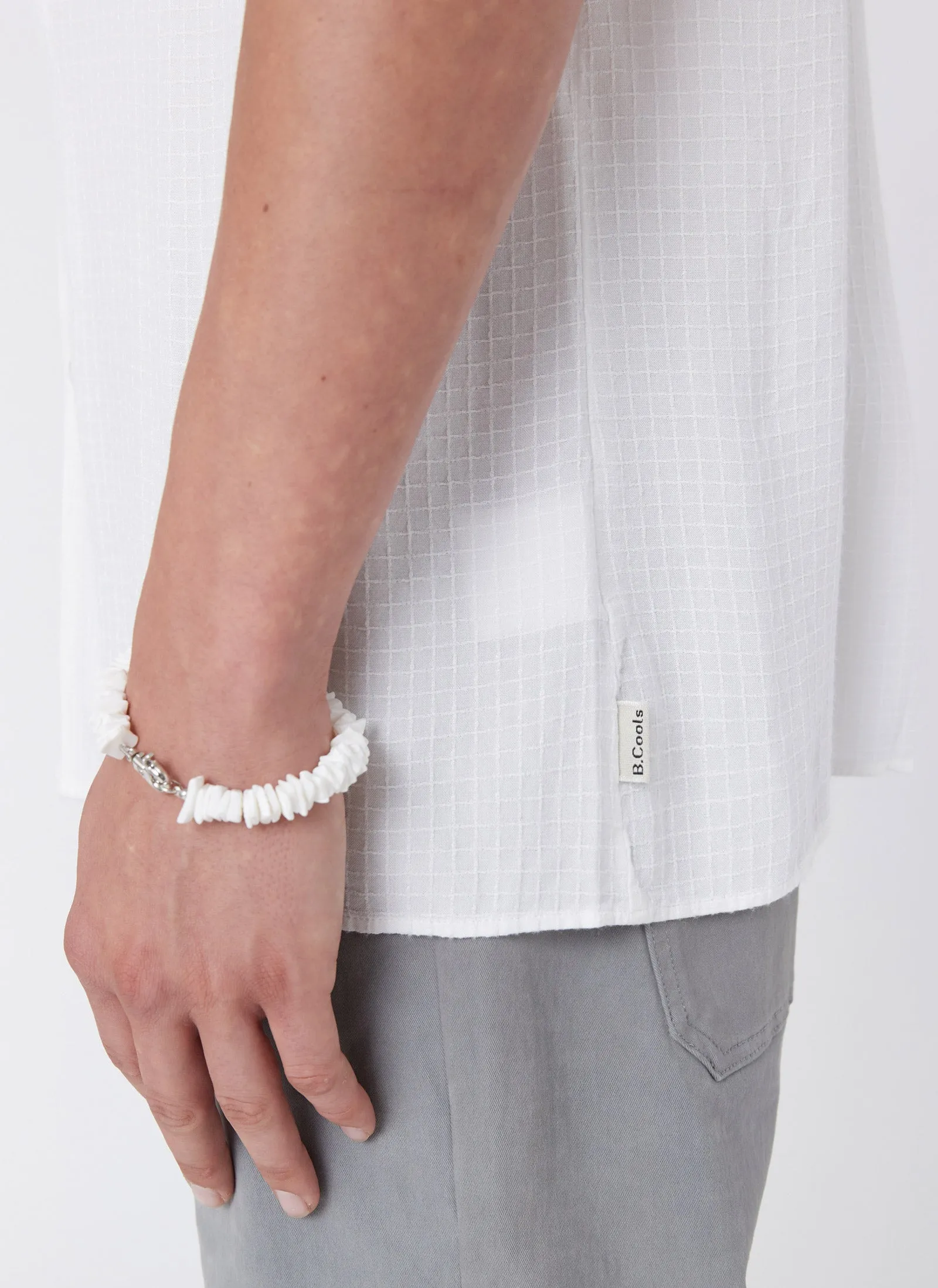 Resort Shirt White Jacquard sold by Barney Cools product image thumbnail 4