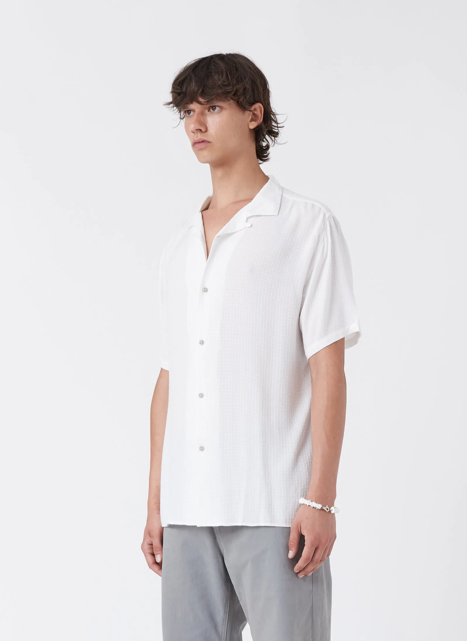 Resort Shirt White Jacquard sold by Barney Cools product image thumbnail 5