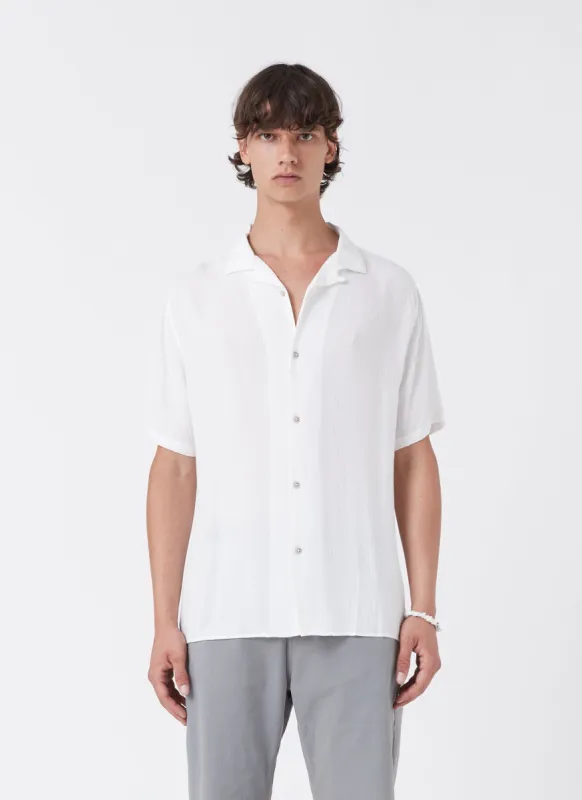 Resort Shirt White Jacquard sold by Barney Cools