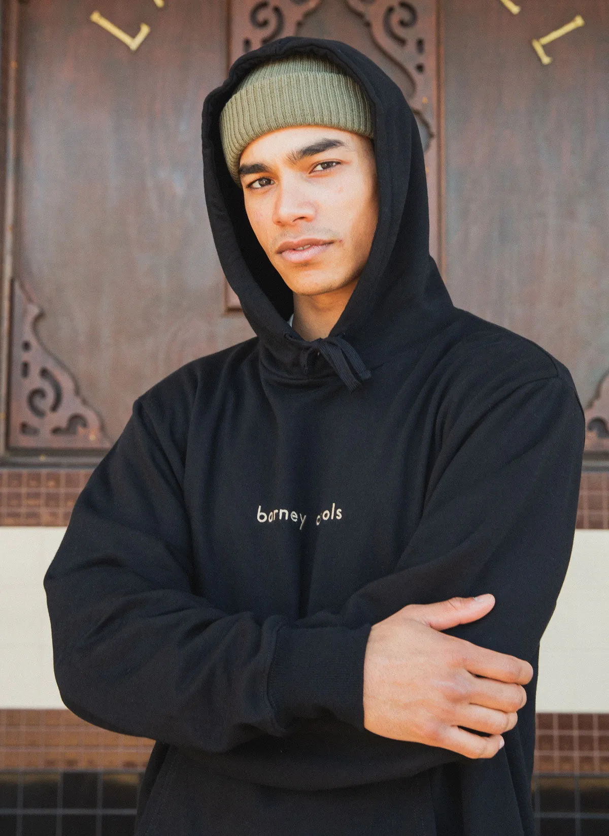 Barney Cools Hood Embro Sweatshirt Black sold by Barney Cools product image thumbnail 2