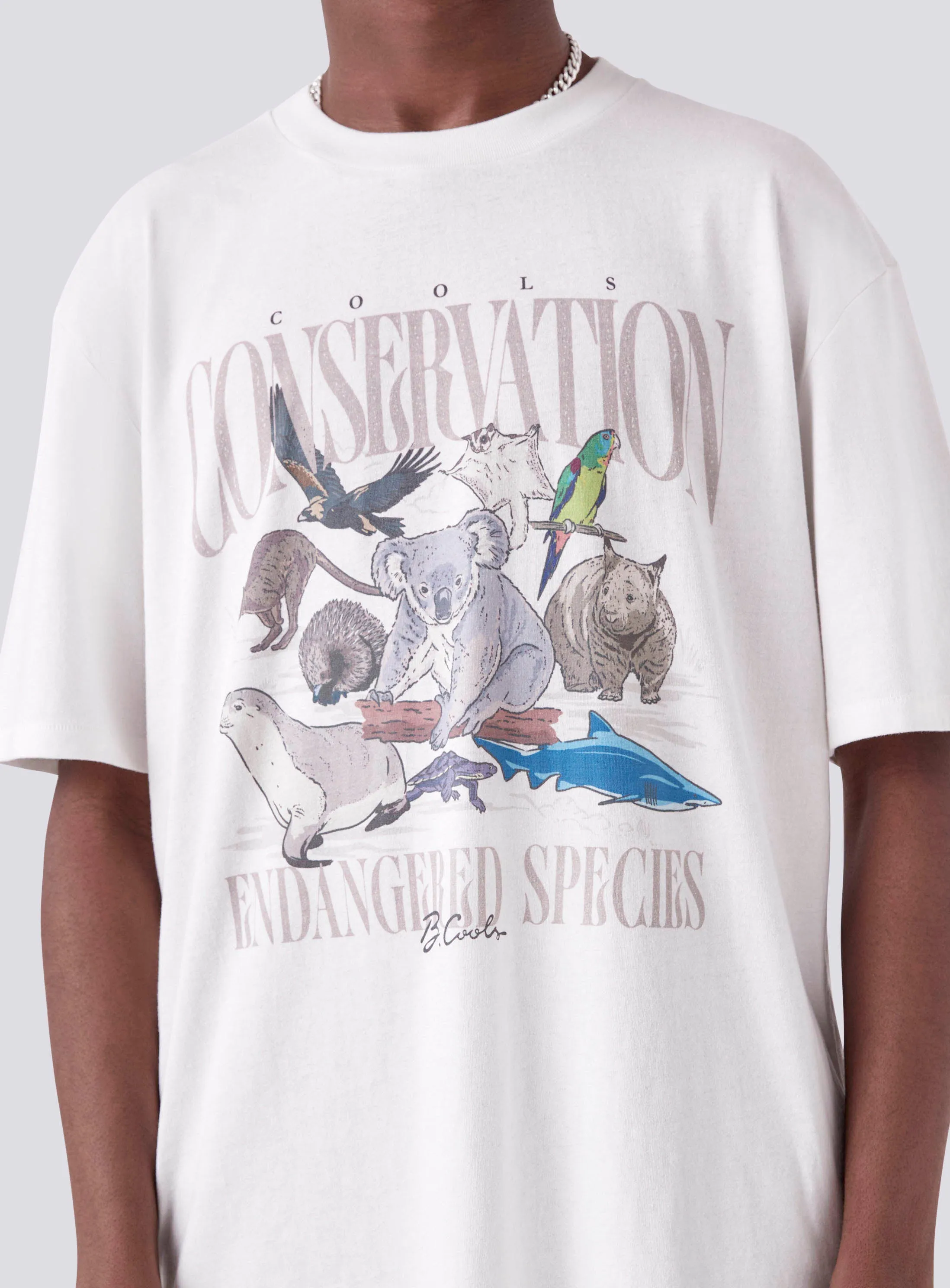 WIRES x B.Cools Conservation Homie Tee Vintage White sold by Barney Cools product image thumbnail 2