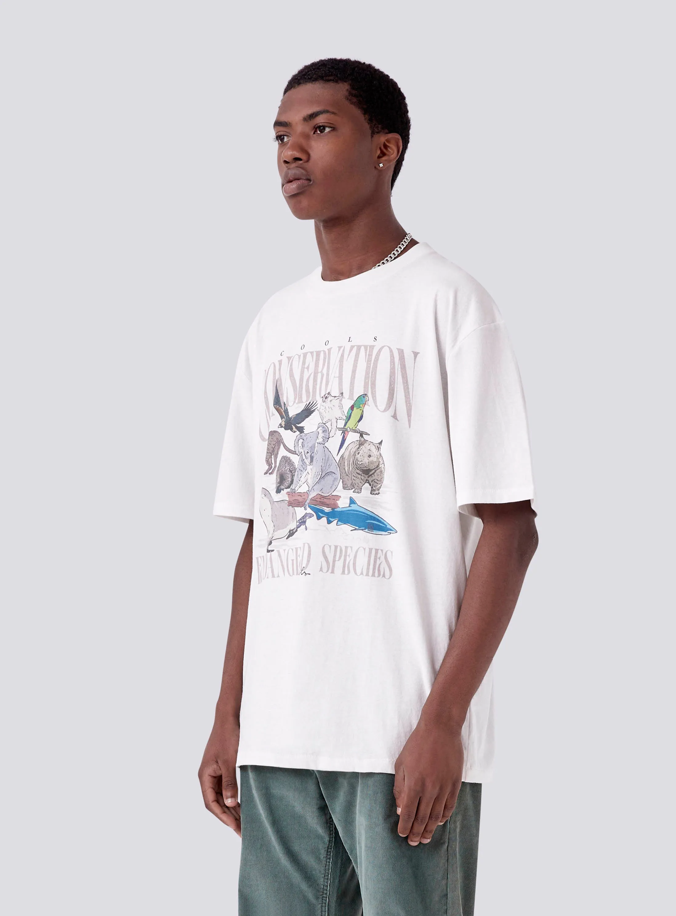 WIRES x B.Cools Conservation Homie Tee Vintage White sold by Barney Cools product image thumbnail 3