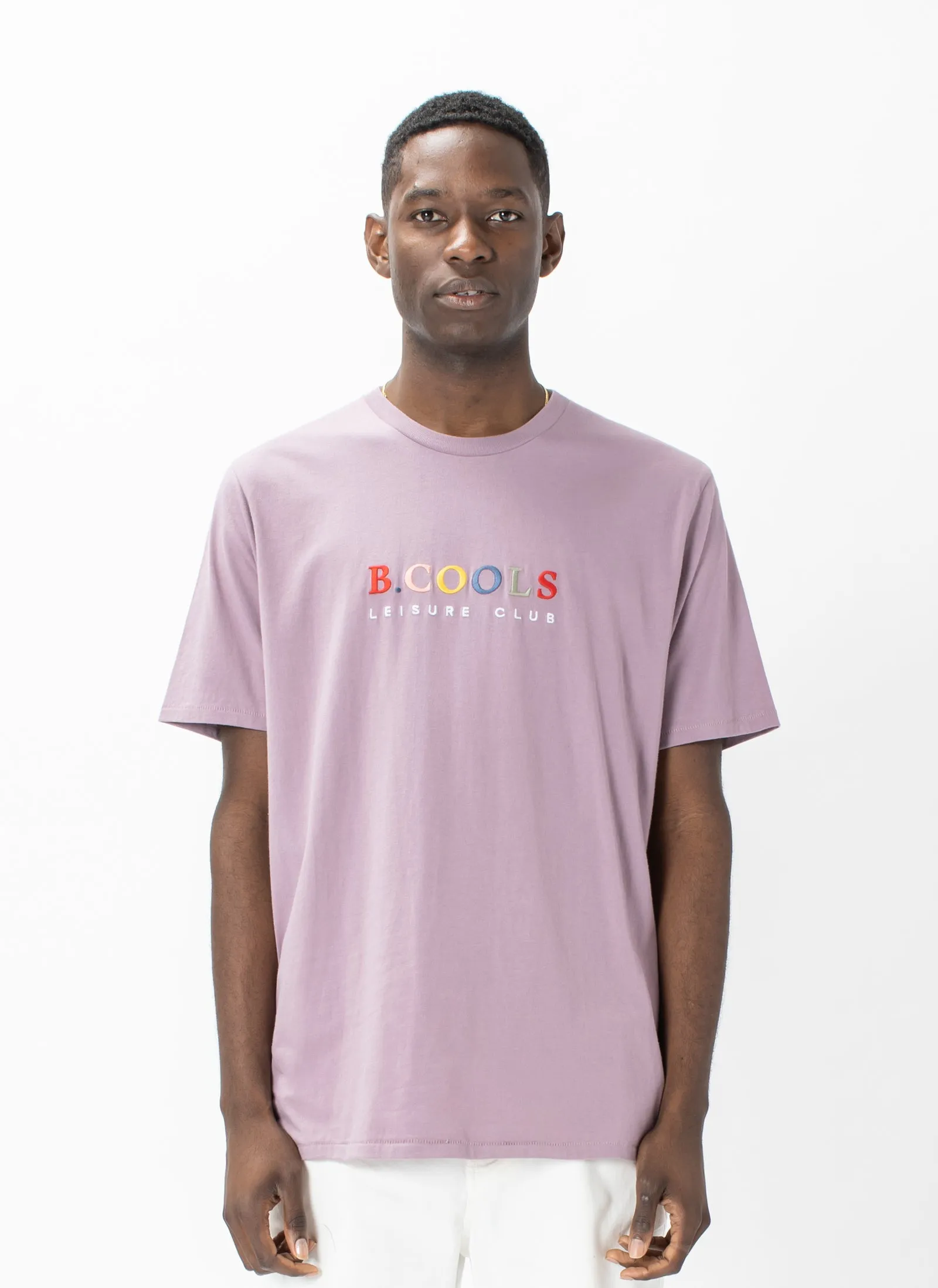 Leisure Club Tee Lilac sold by Barney Cools