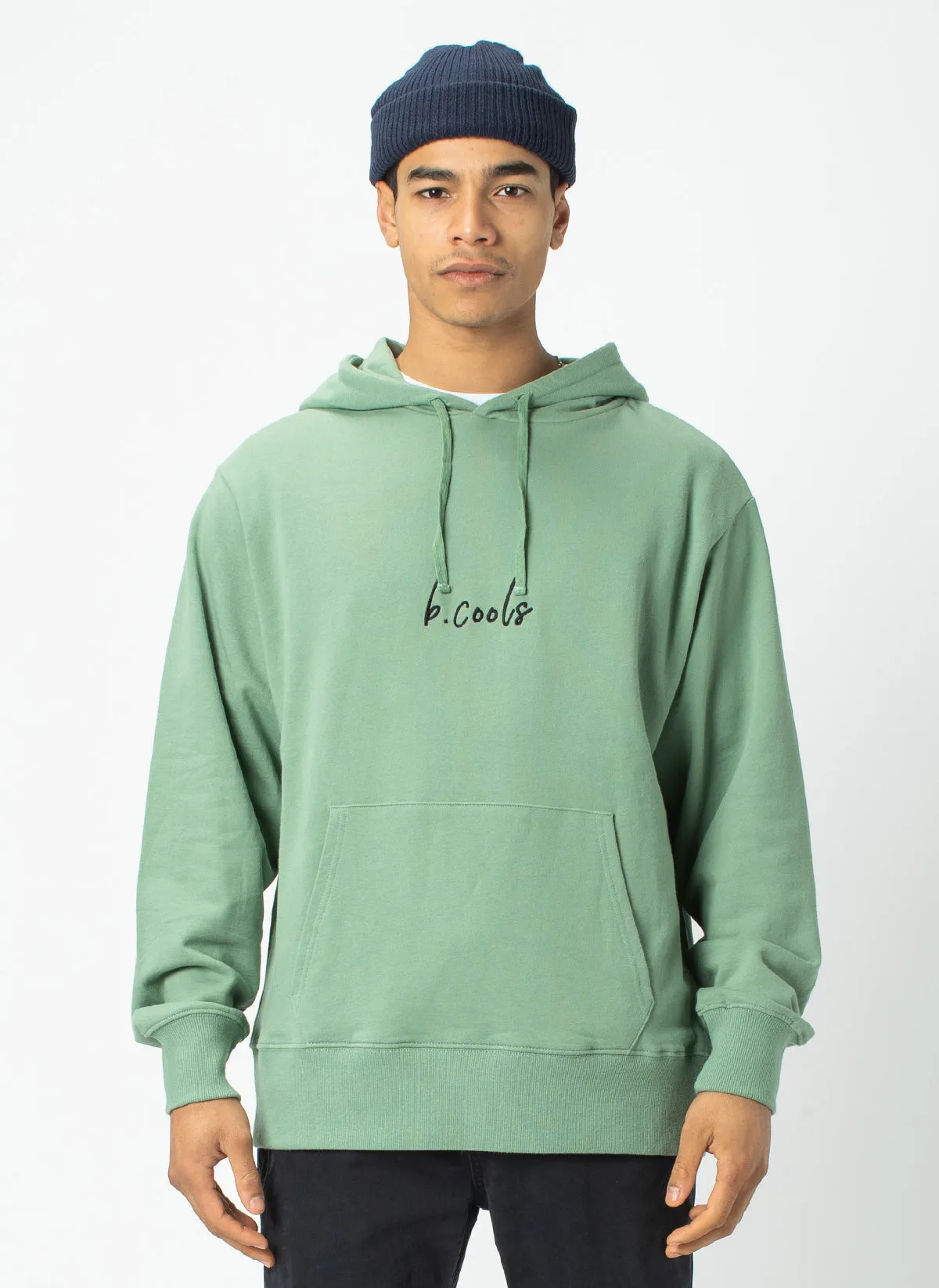 Barney Cools Hood Embro Sweatshirt Herb sold by Barney Cools