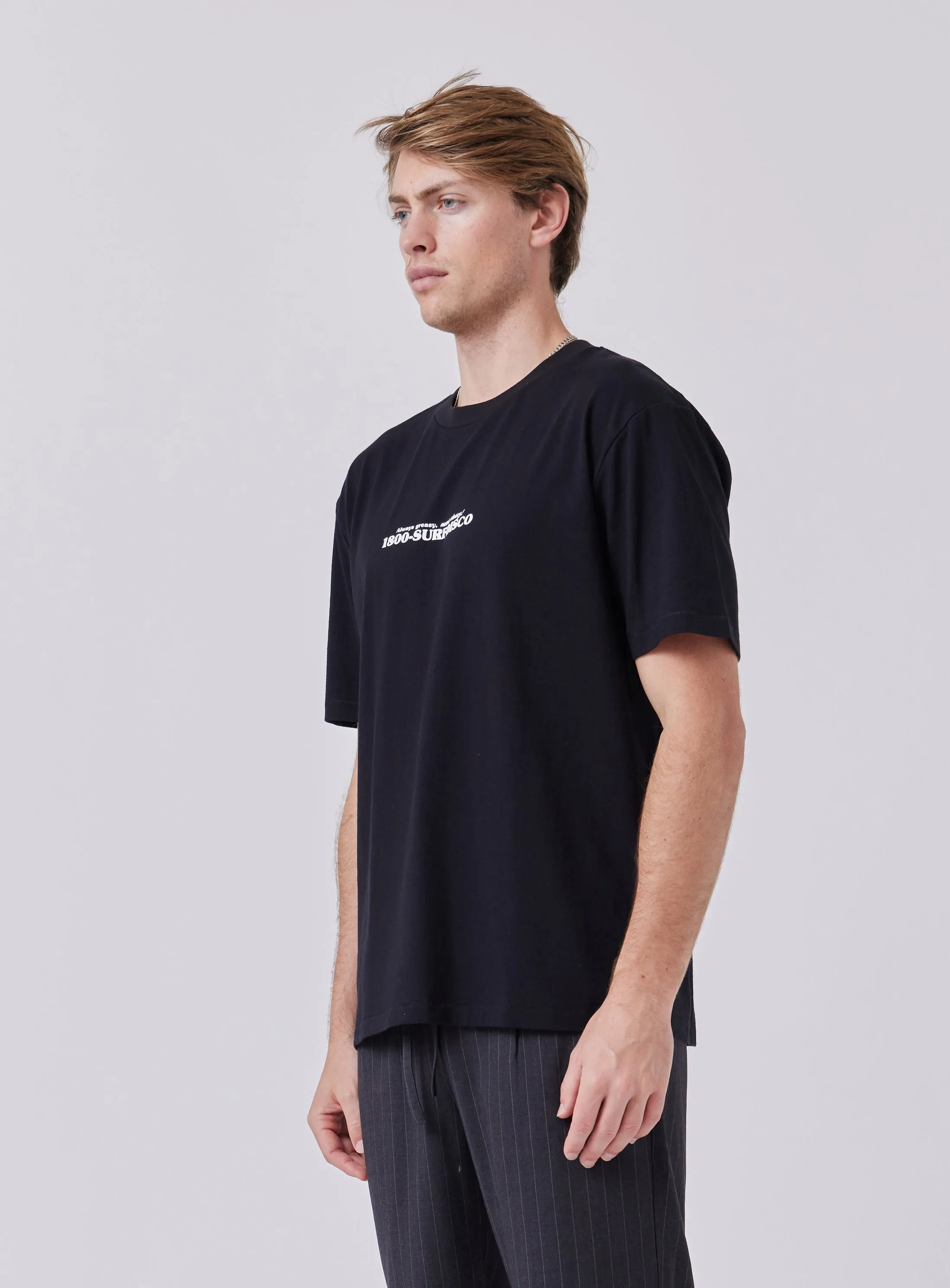 Pizza Tee Black sold by Barney Cools product image thumbnail 4